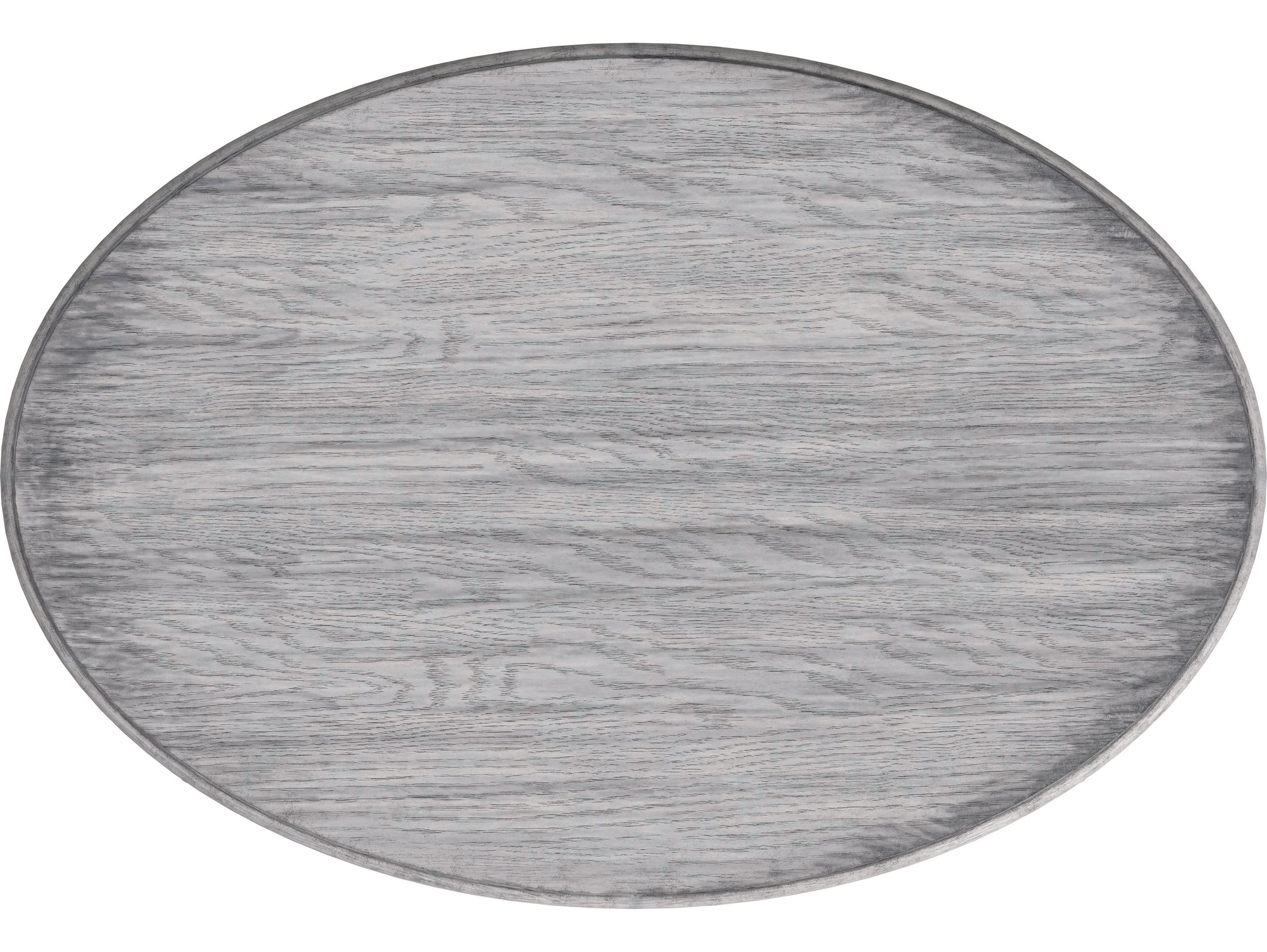 Butler Grace Oval Wood Powder Gray Coffee Table