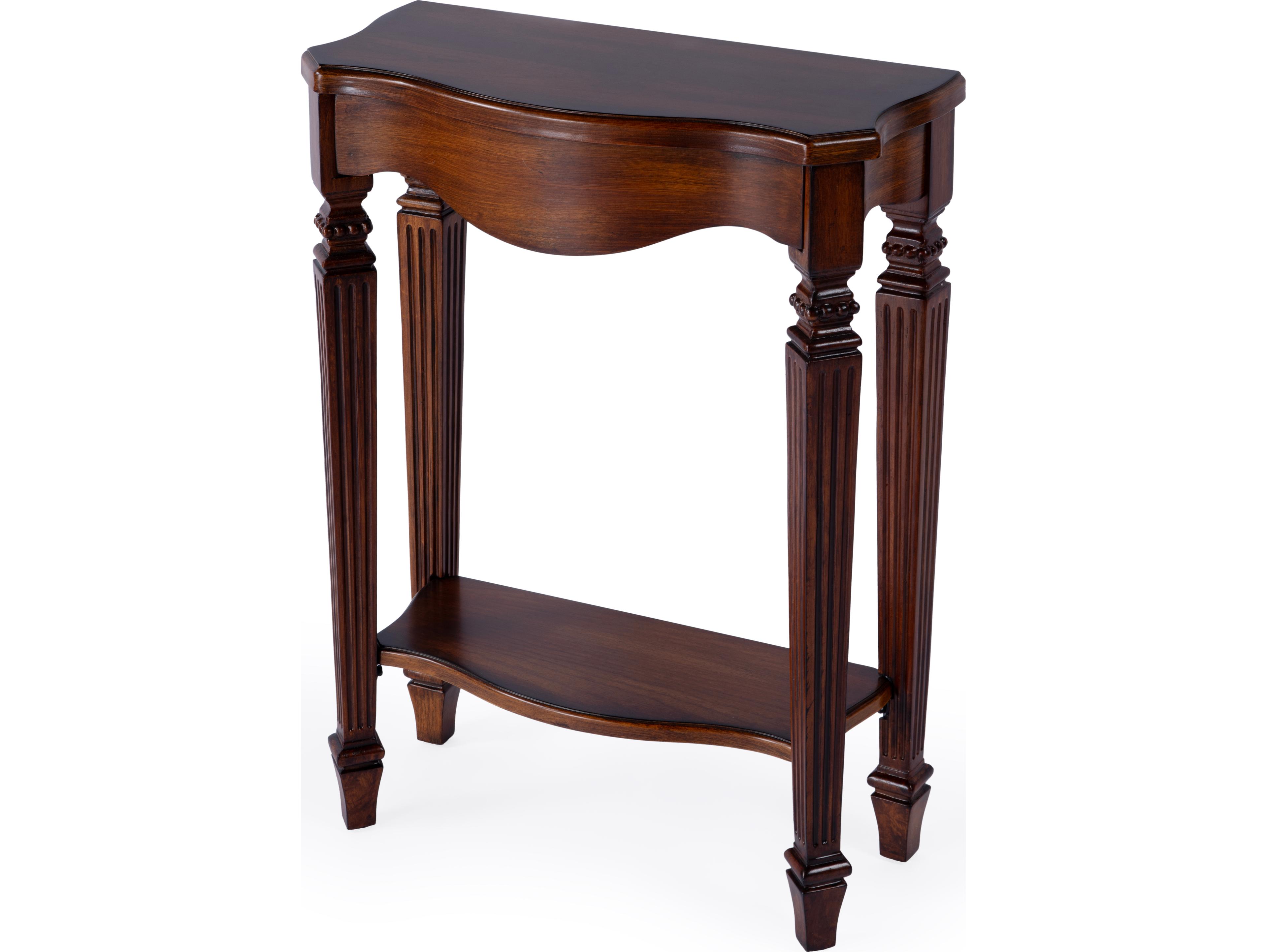 Butler Cheshire Rectangular Wood Antique Cherry Console Table