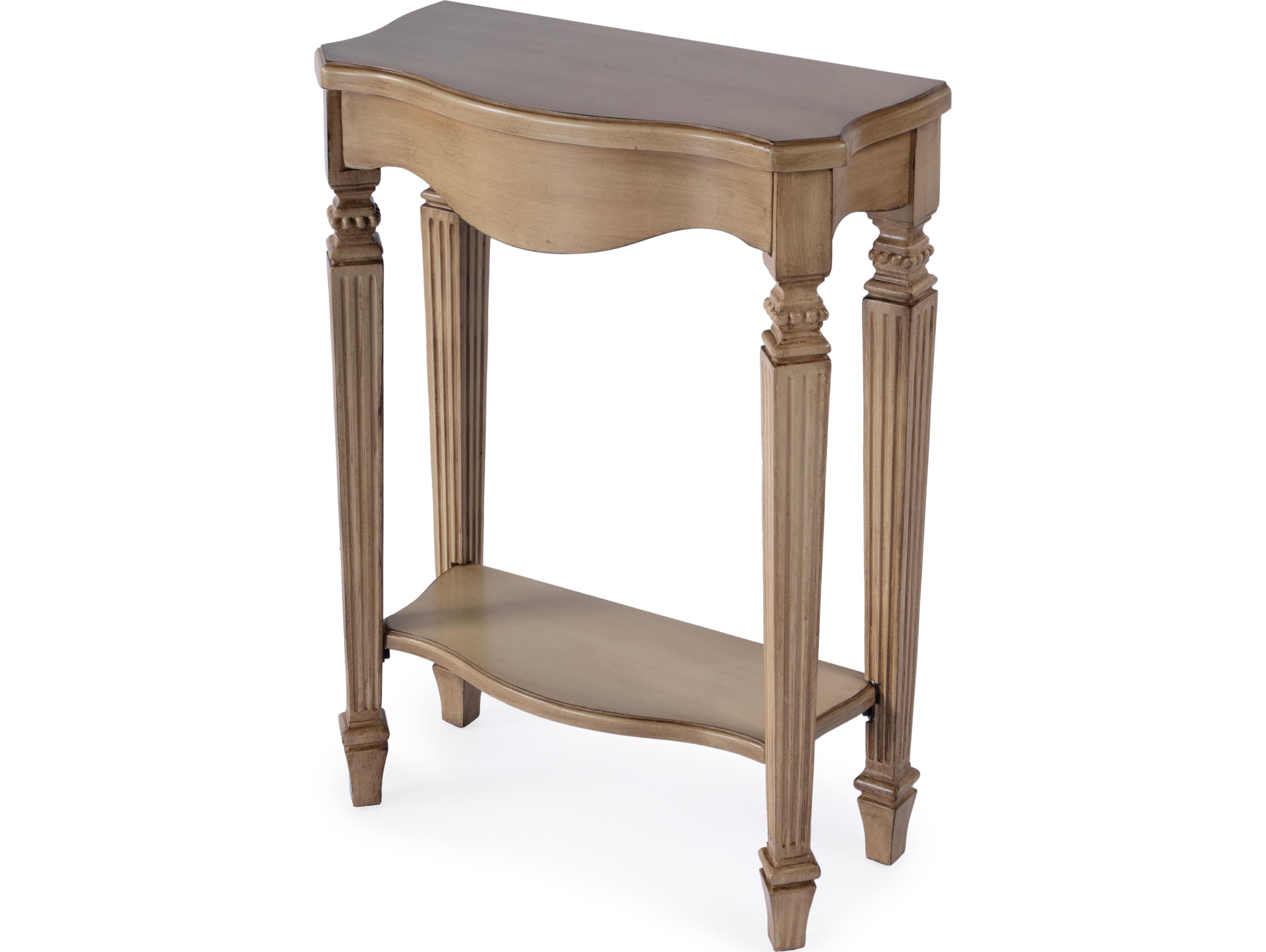 Butler Cheshire Rectangular Wood Antique Beige Console Table