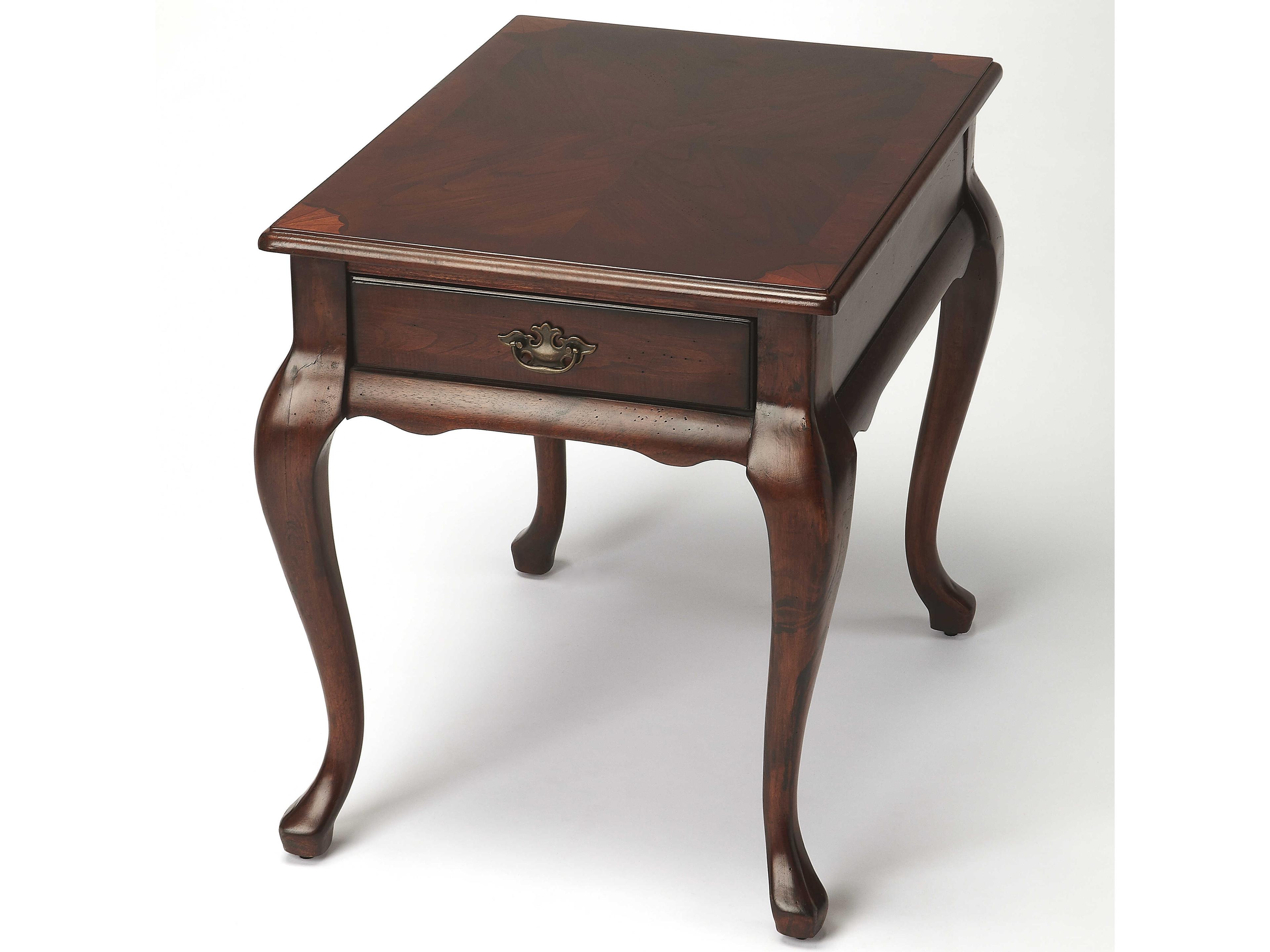 Butler Grace Rectangular Wood Cherry End Table