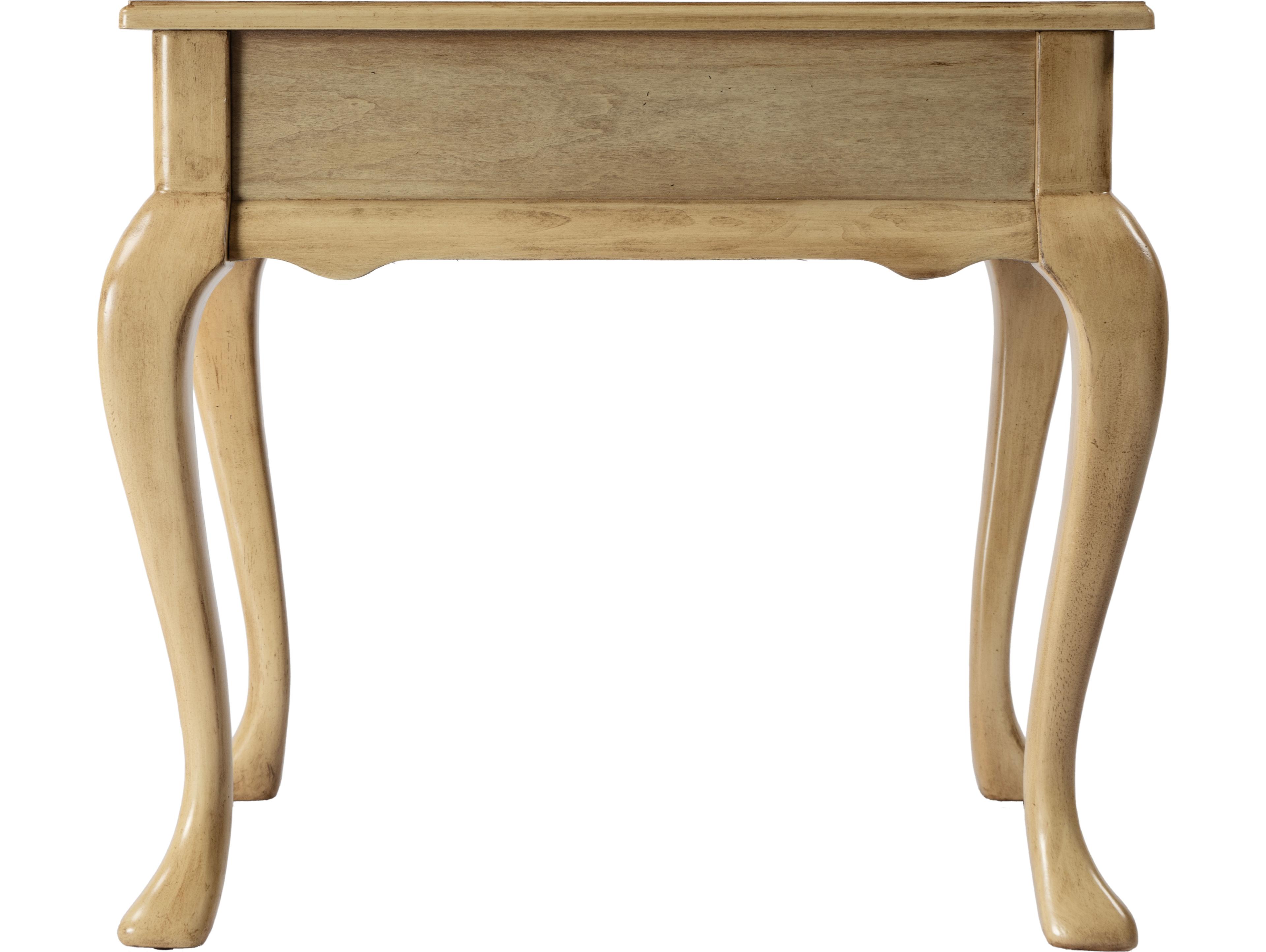 Butler Grace Rectangular Wood Antique Beige End Table