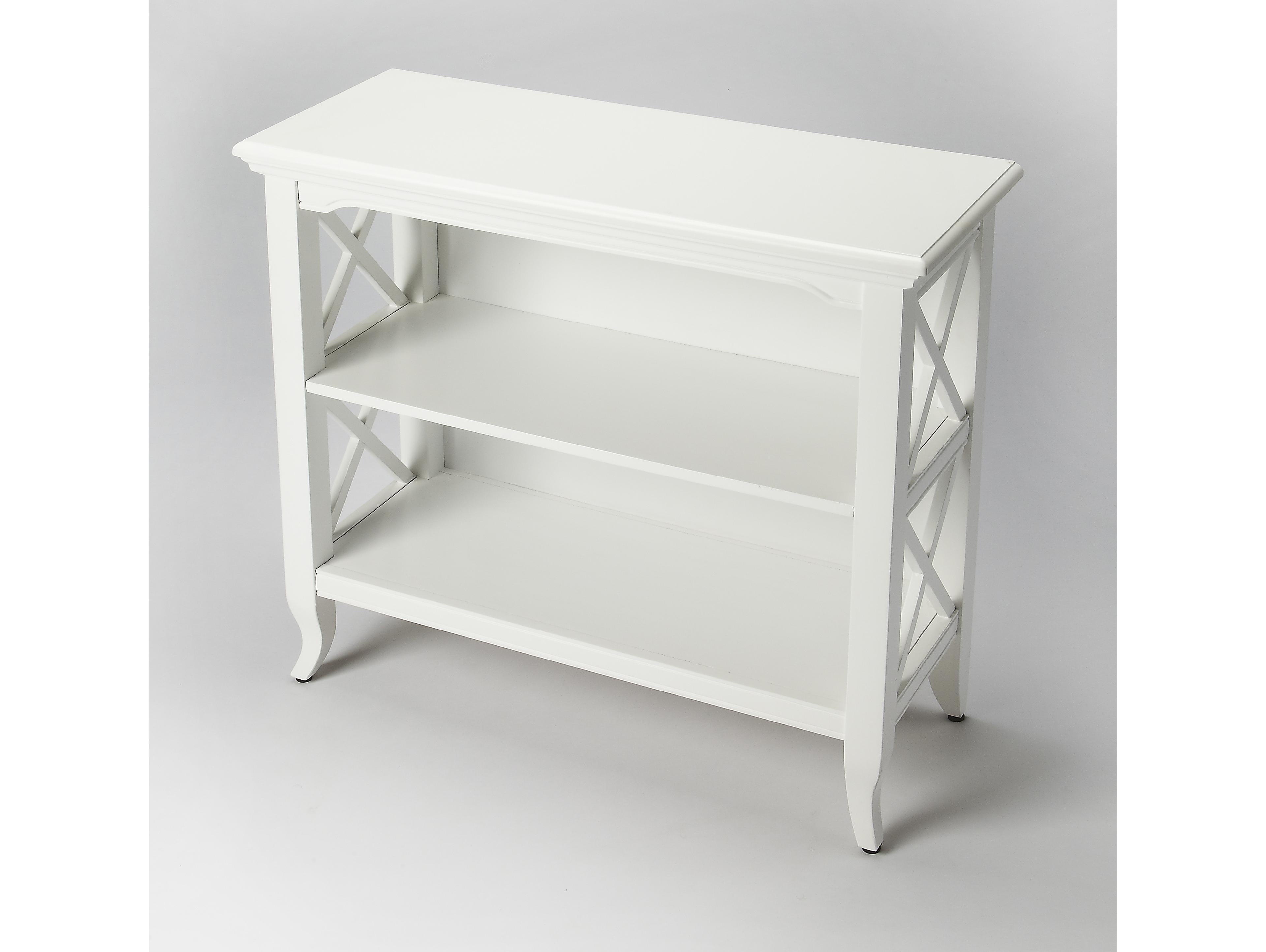 Butler Newport Smooth White Bookcase