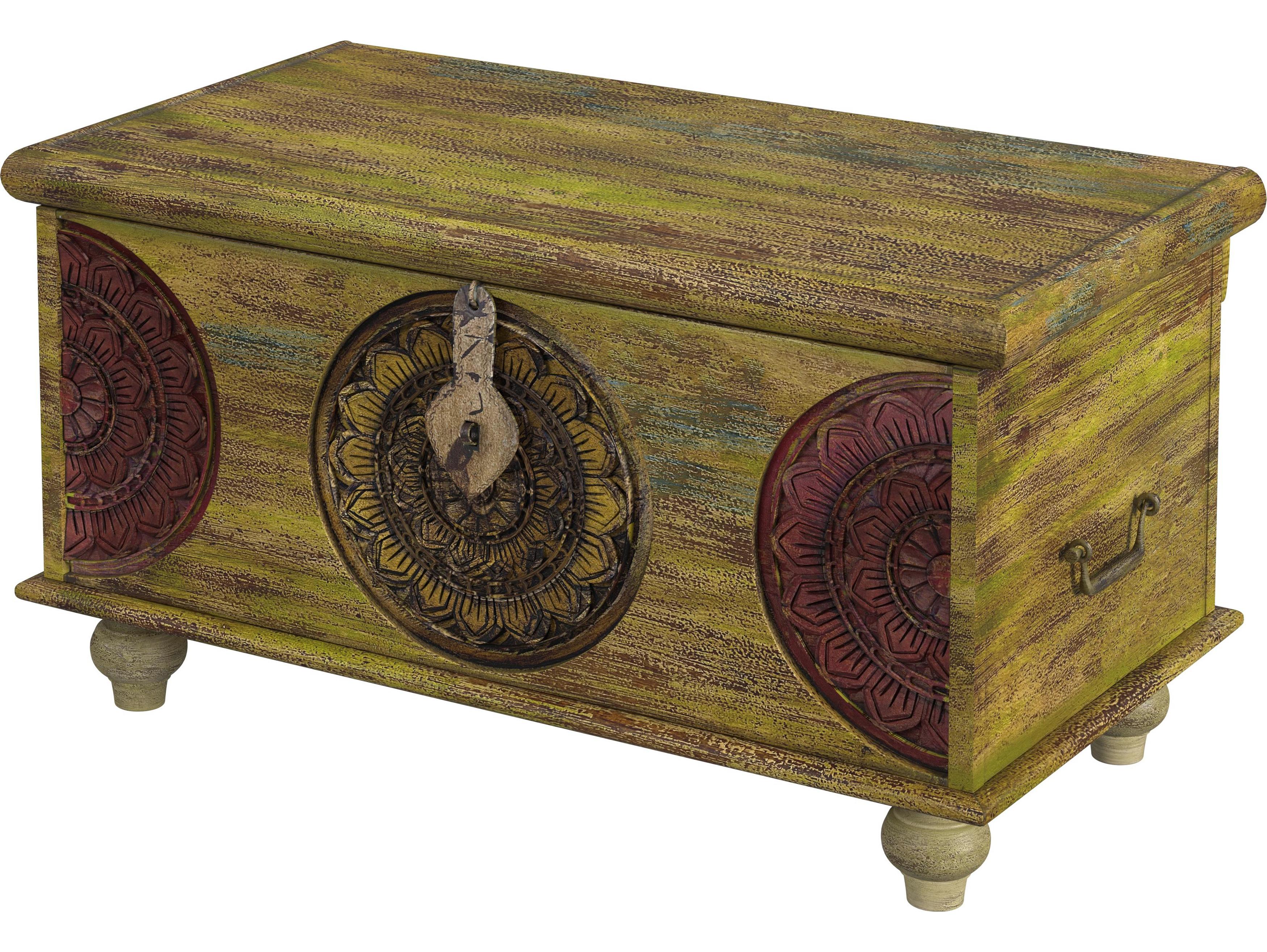 Butler Mesa Rectangular Wood Artifacts Coffee Table