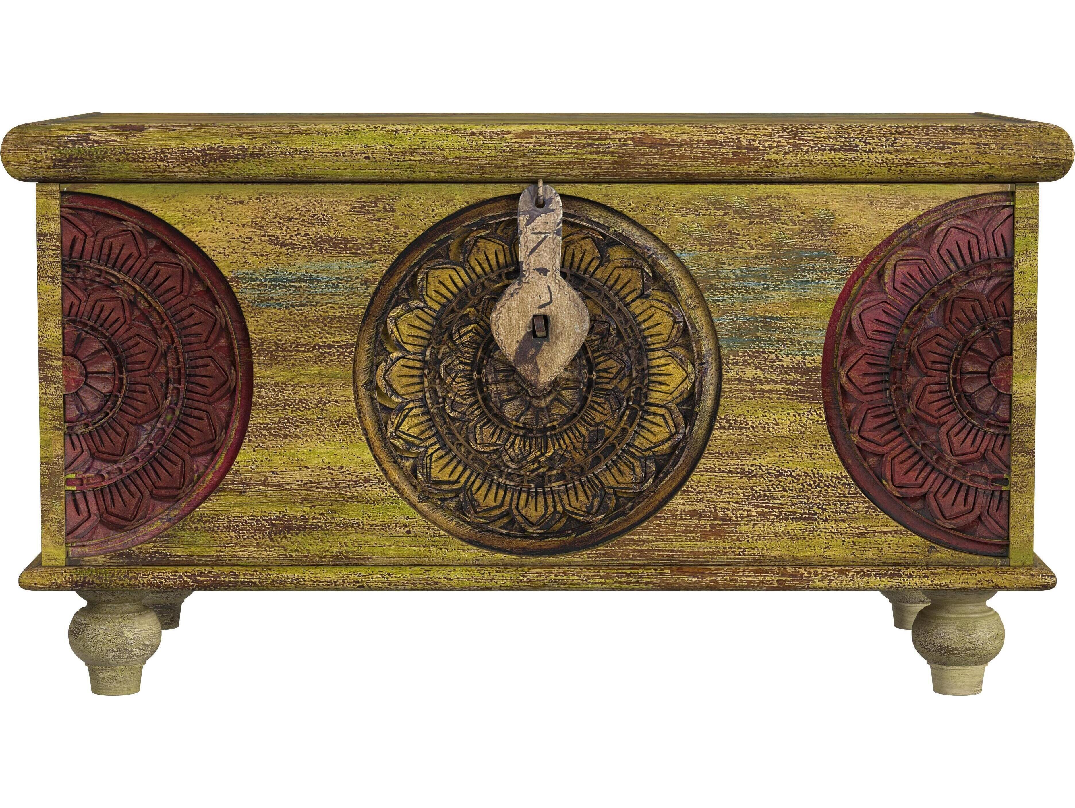 Butler Mesa Rectangular Wood Artifacts Coffee Table