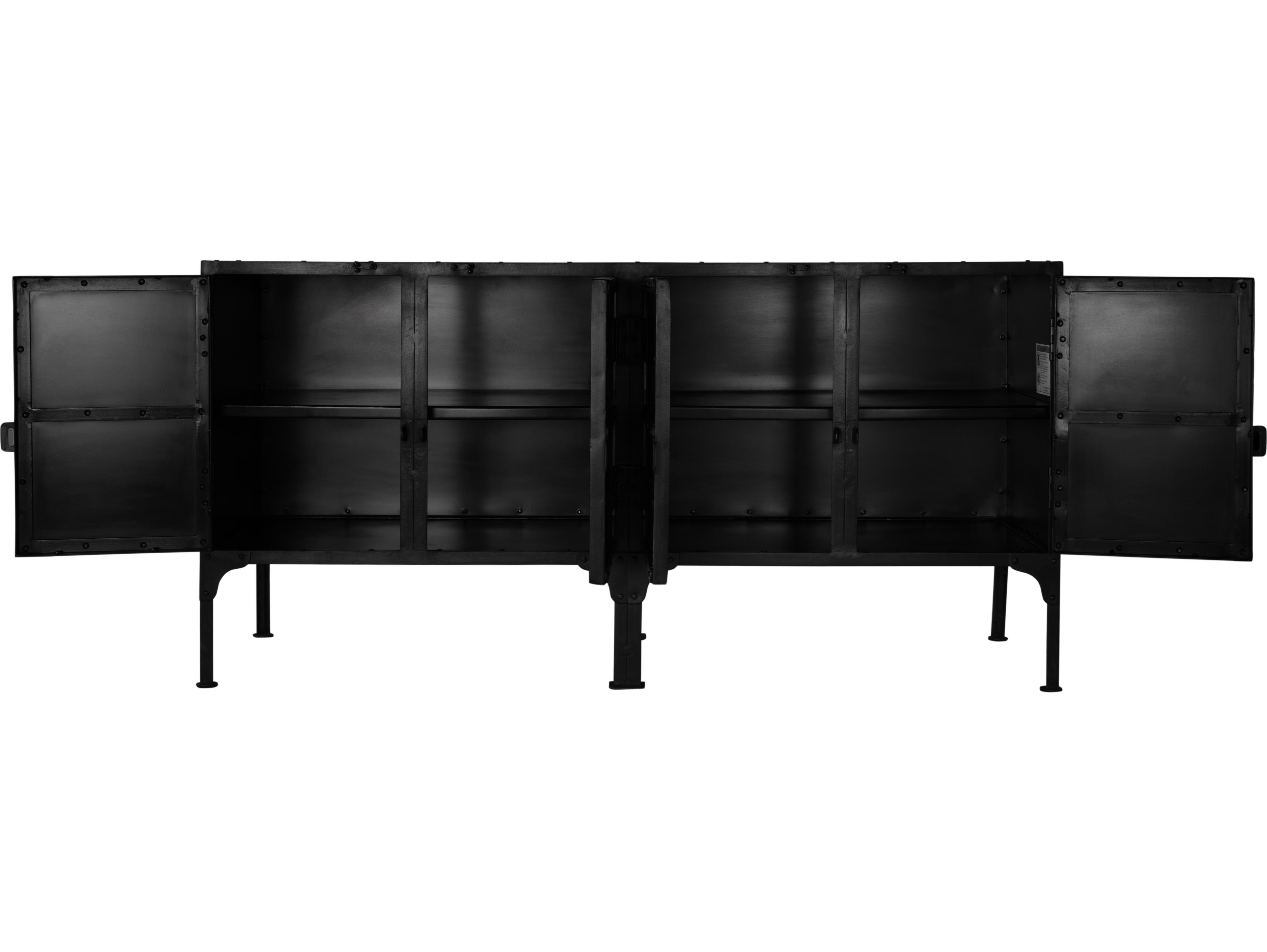 Butler Owen Metalworks Black Accent Cabinet