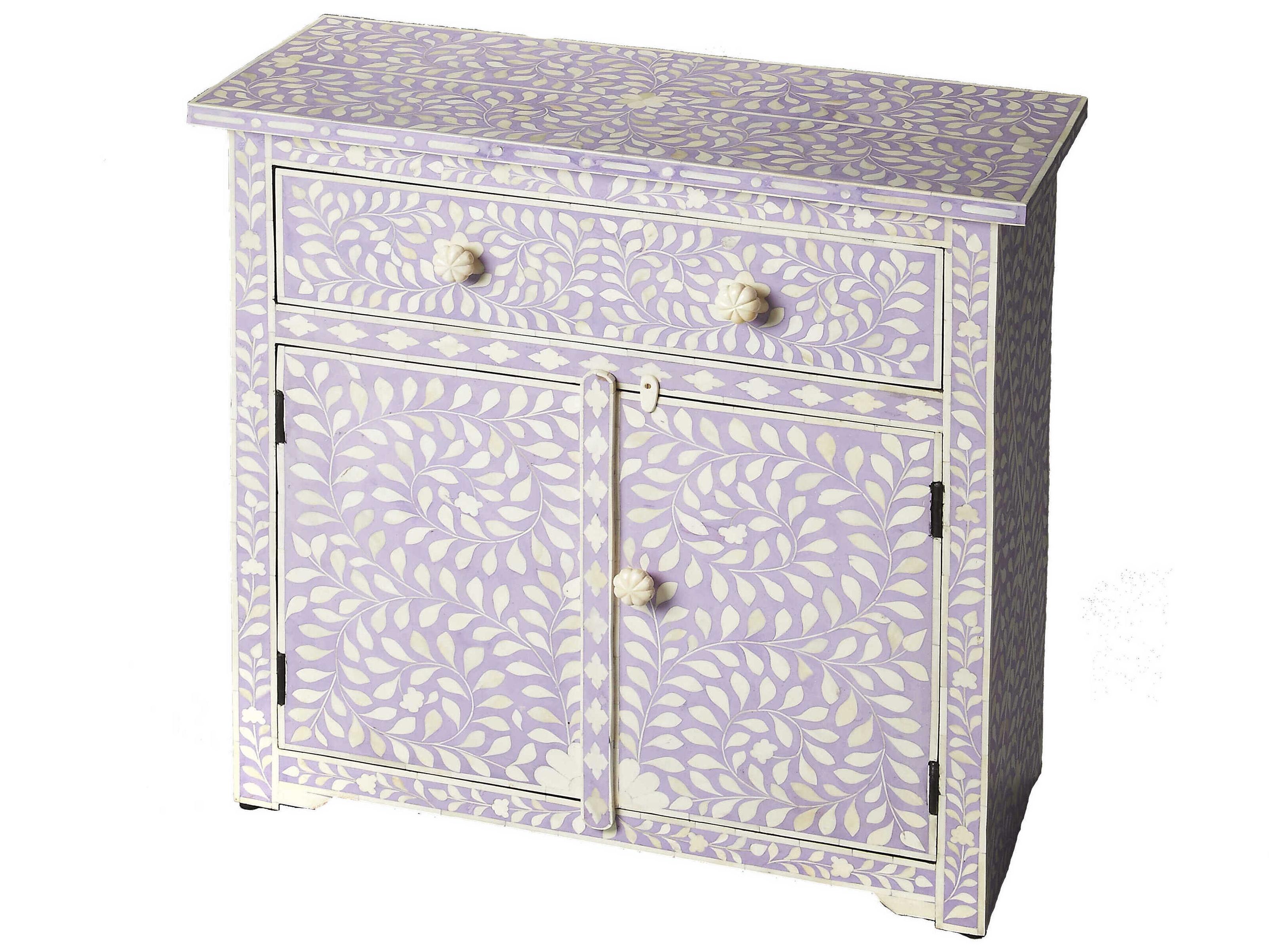 Butler Vivienne Purple Mango Wood Accent Chest