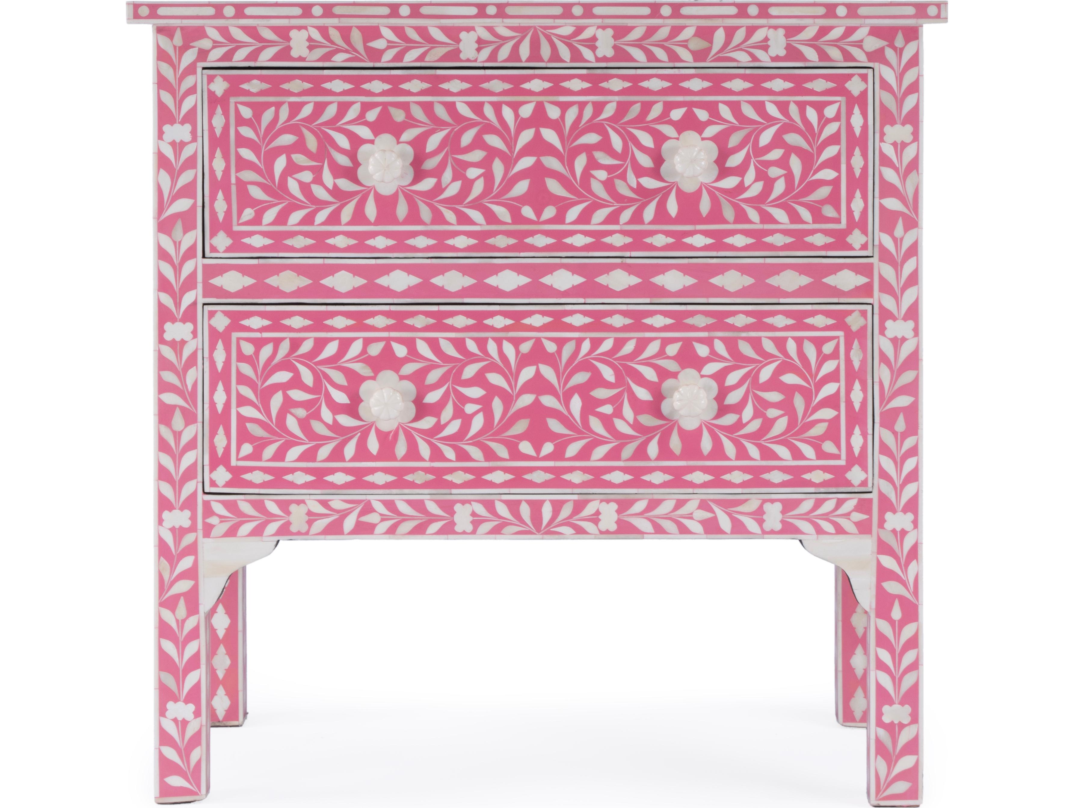 Butler Vivienne Pink Mango Wood Accent Chest
