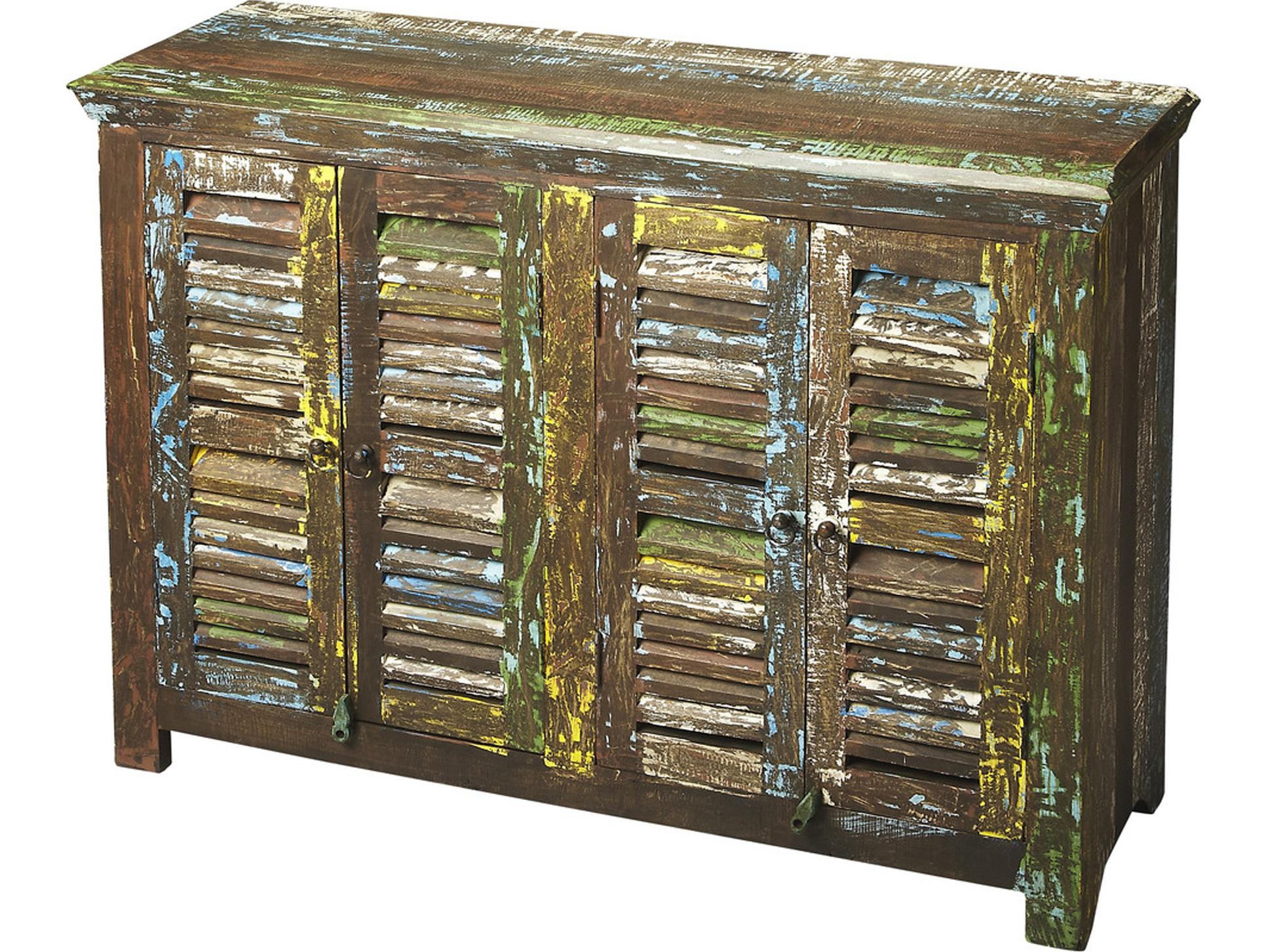 Butler Haveli 56" Mango Wood Artifacts Sideboard