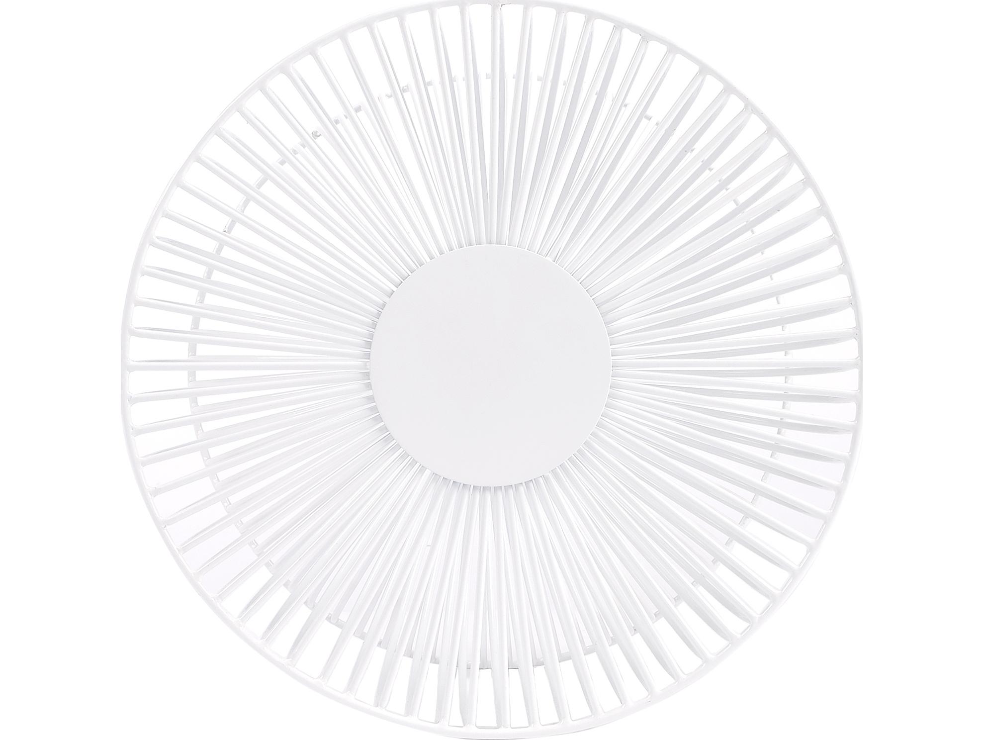 Butler Nicholas Round Metal White End Table