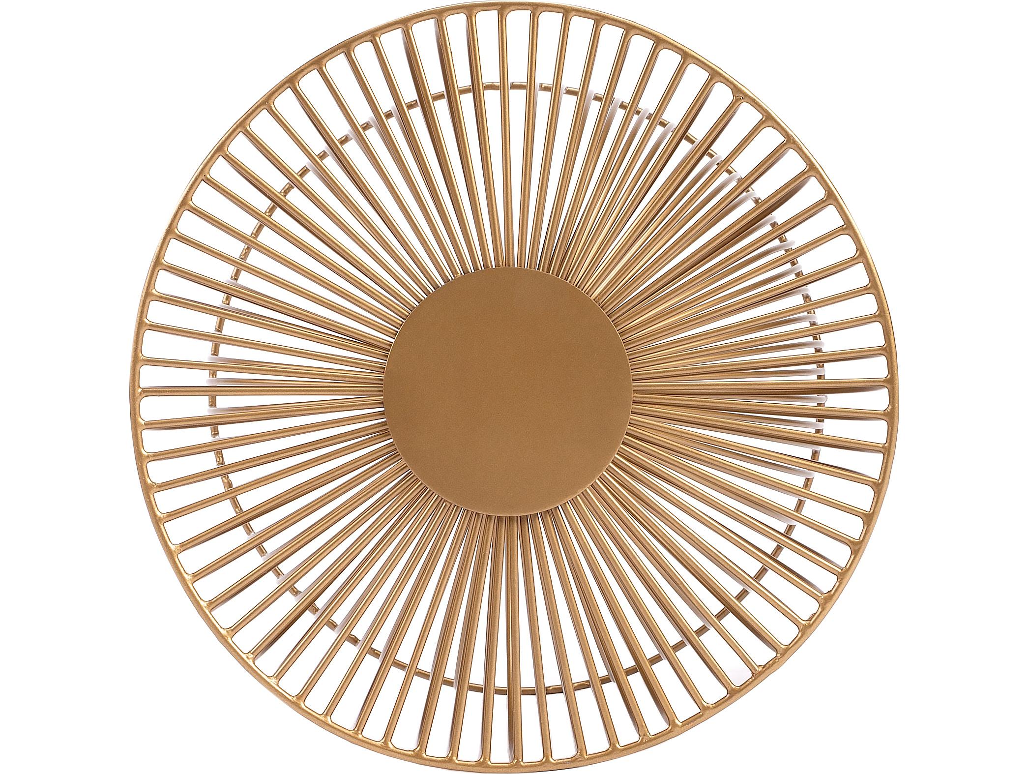 Butler Nicholas Round Metal Polished Gold End Table