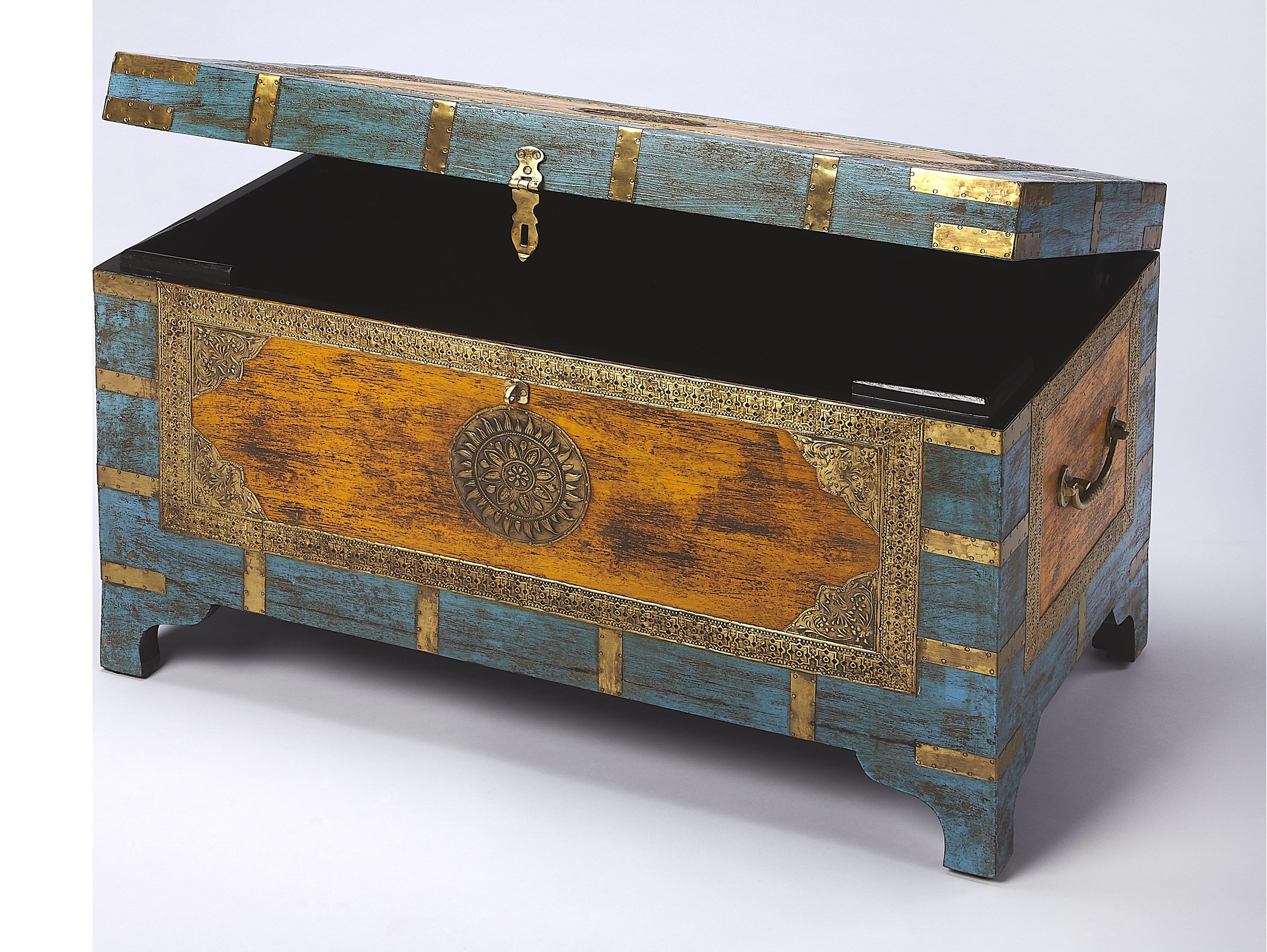 Butler Nador Rectangular Wood Artifacts Coffee Table