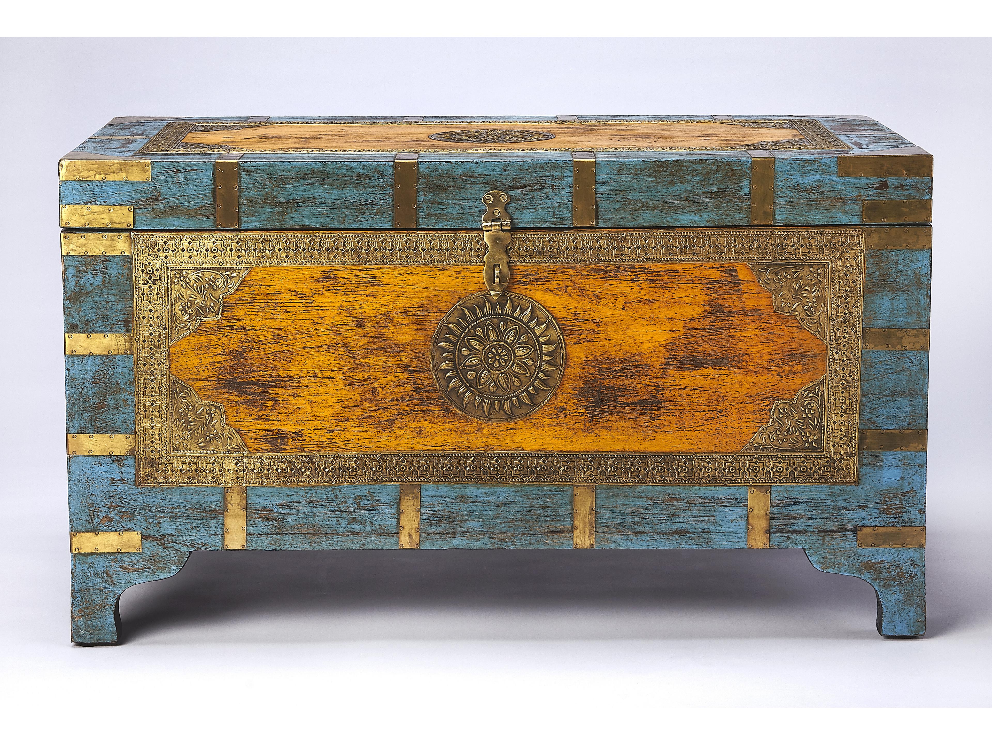 Butler Nador Rectangular Wood Artifacts Coffee Table