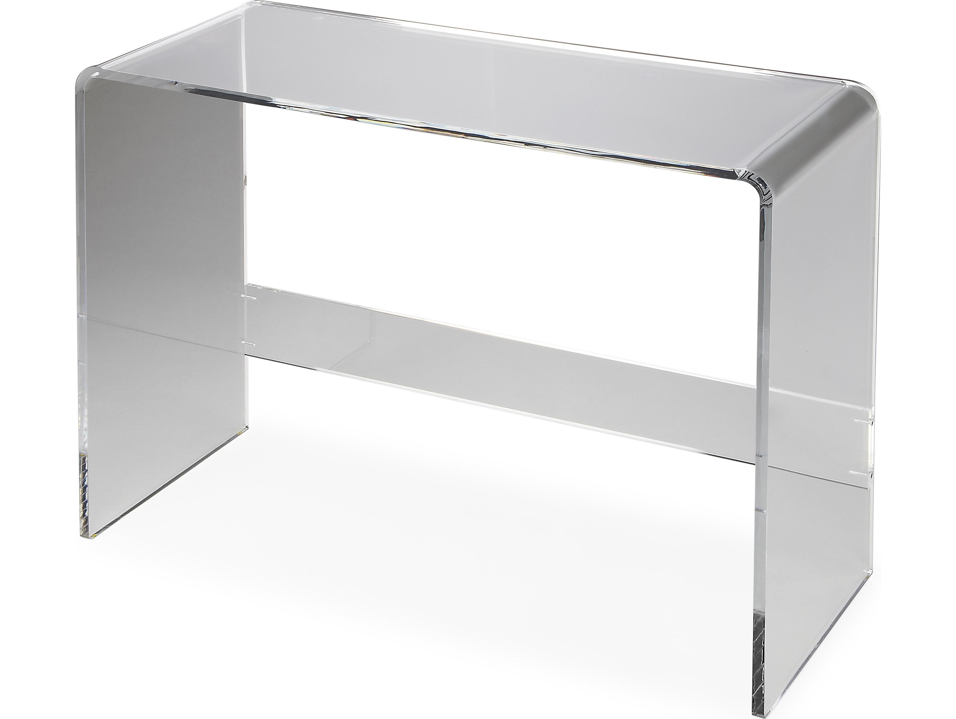 Butler Crystal Clear Rectangular Acrylic Console Table