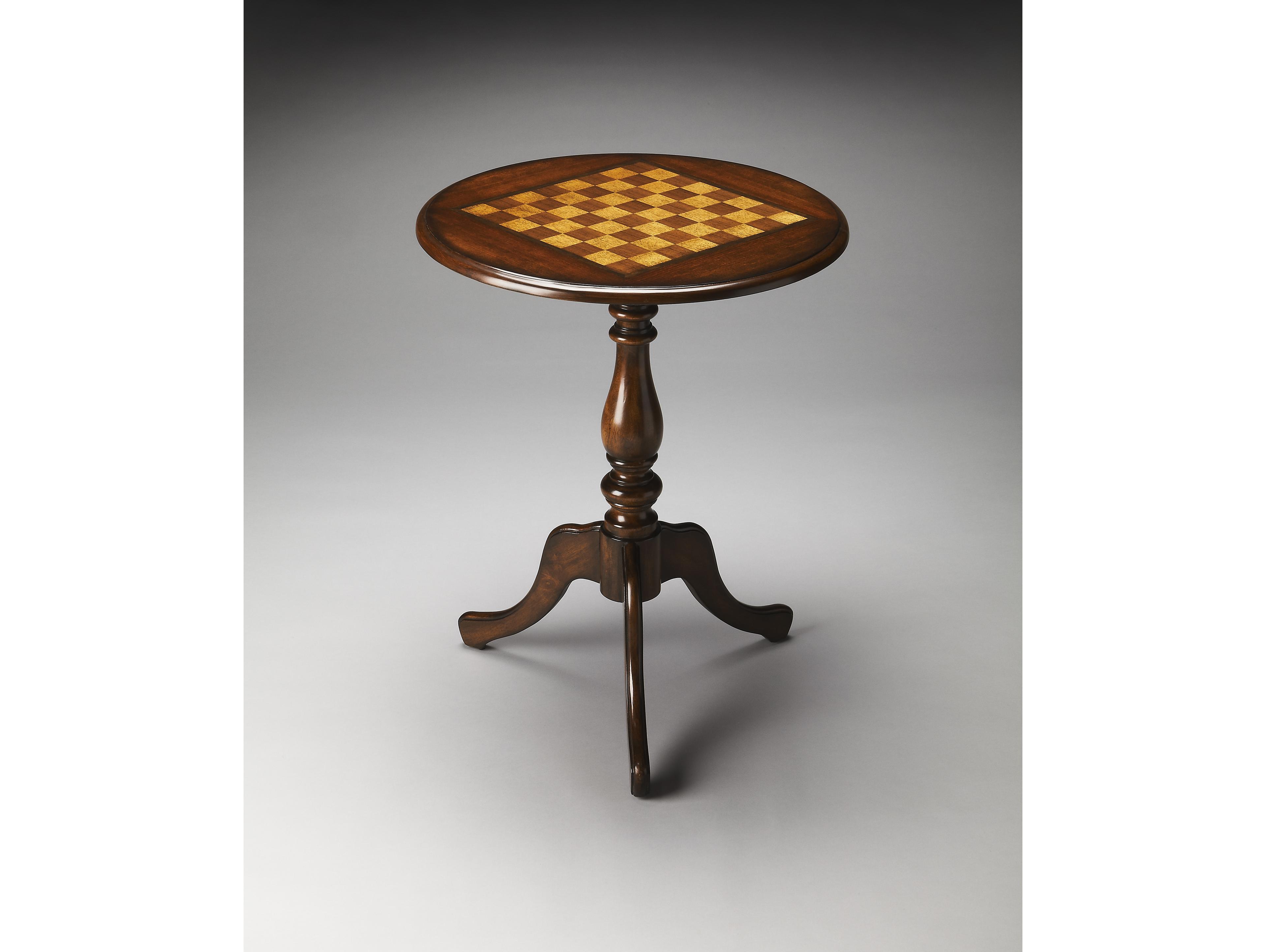 Butler Colbert Brown Maple Wood Cherry Game Table