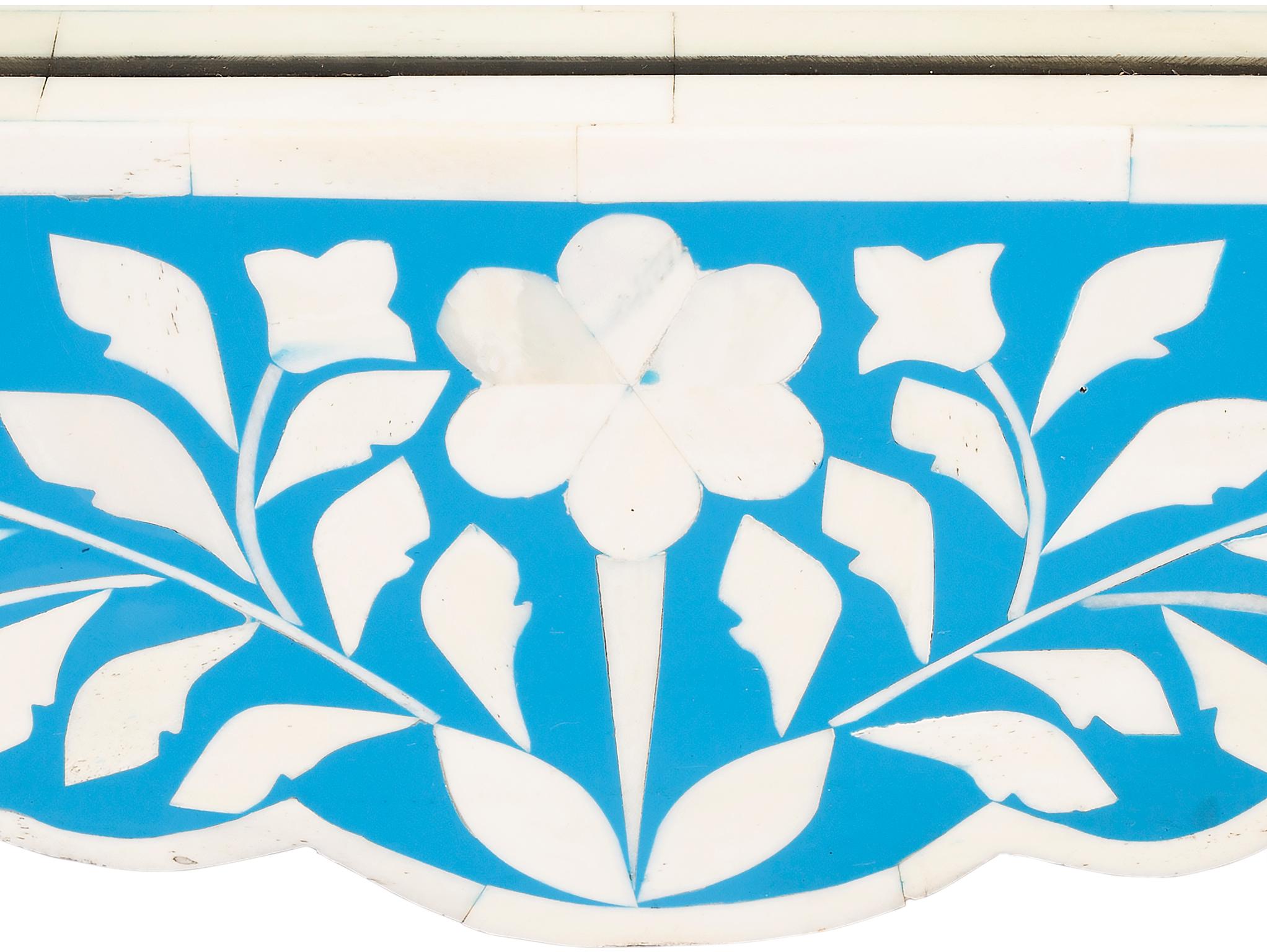 Butler Vivienne Blue Bone Inlay Wall Mirror