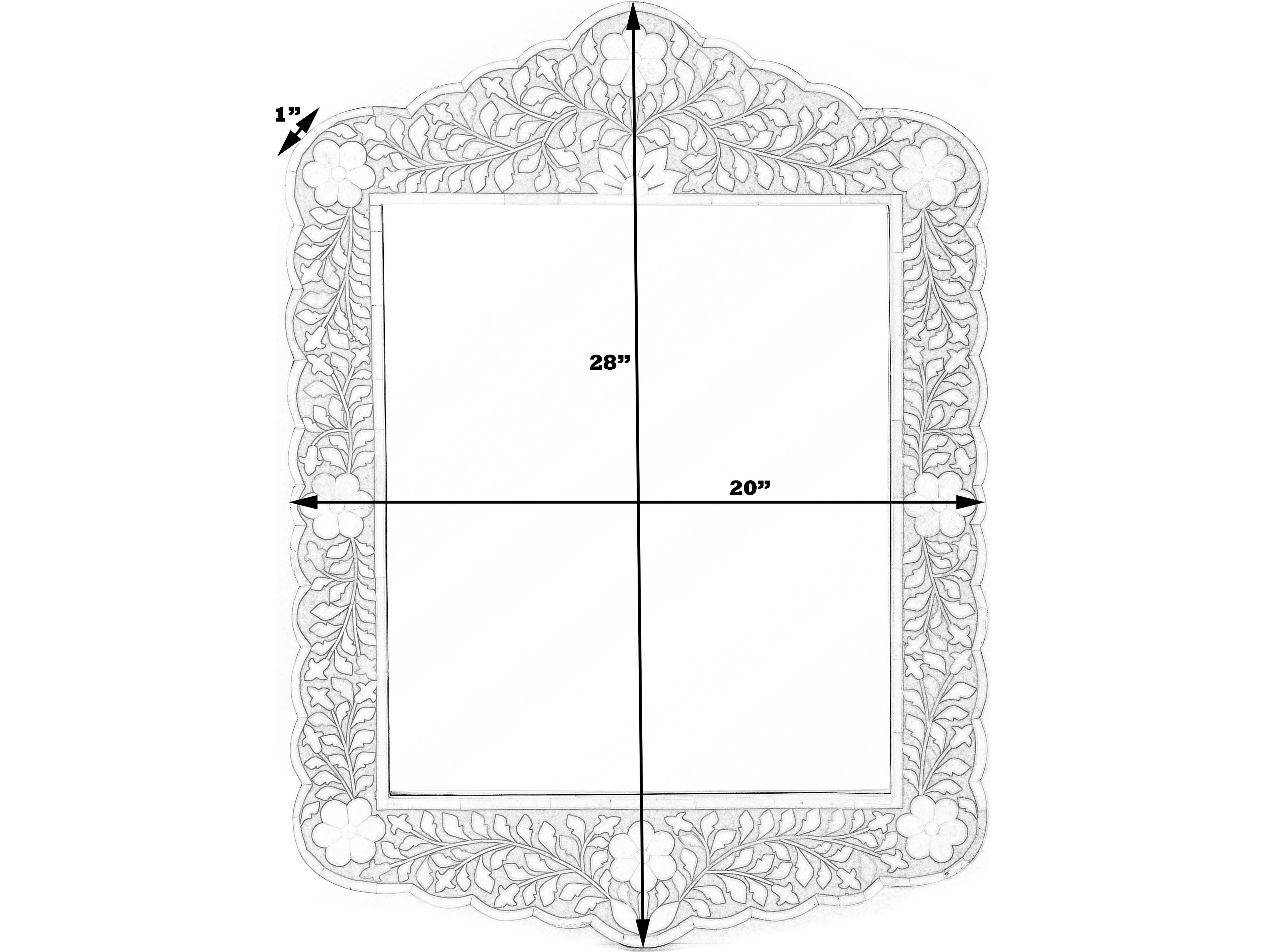 Butler Vivienne Navy Blue Wall Mirror