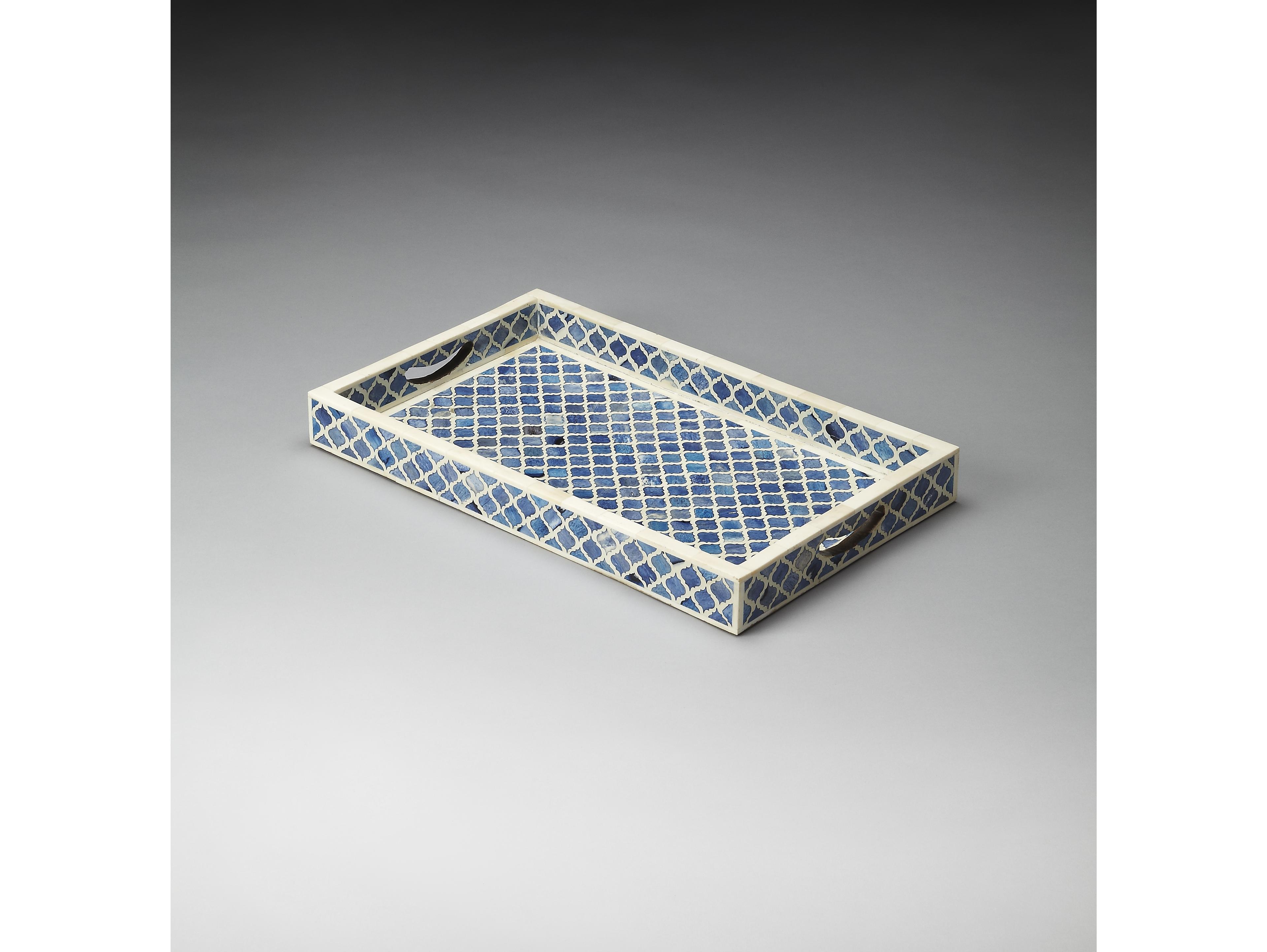 Butler Meknes Bone Inlay Serving Tray