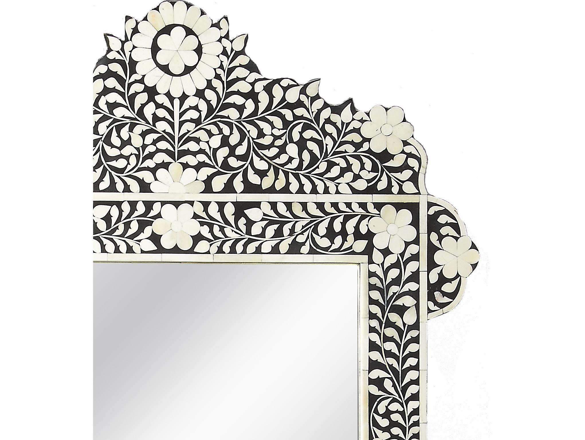 Butler Vivienne Black Bone Inlay Wall Mirror