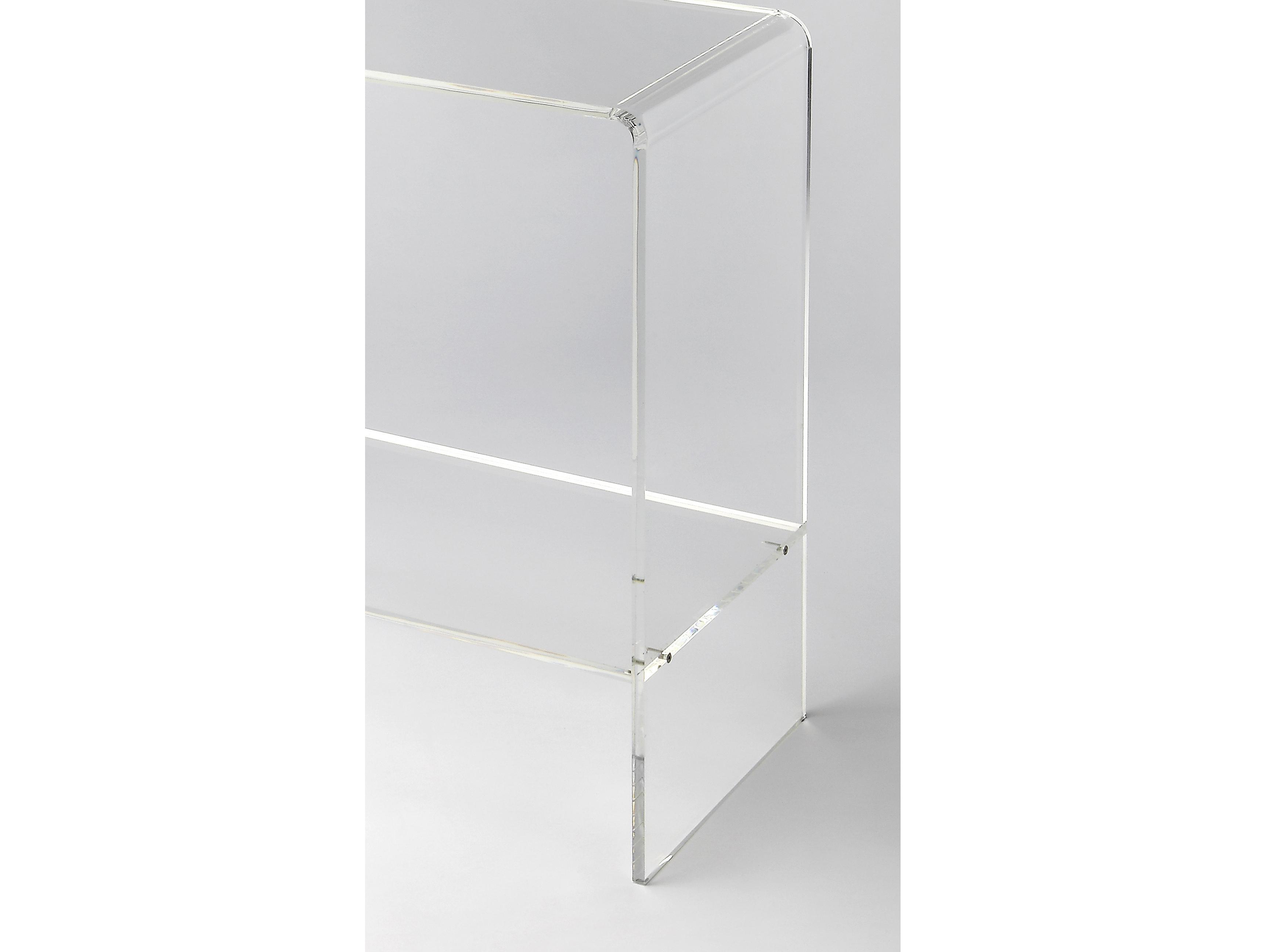 Butler Crystal Clear Rectangular Acrylic Console Table