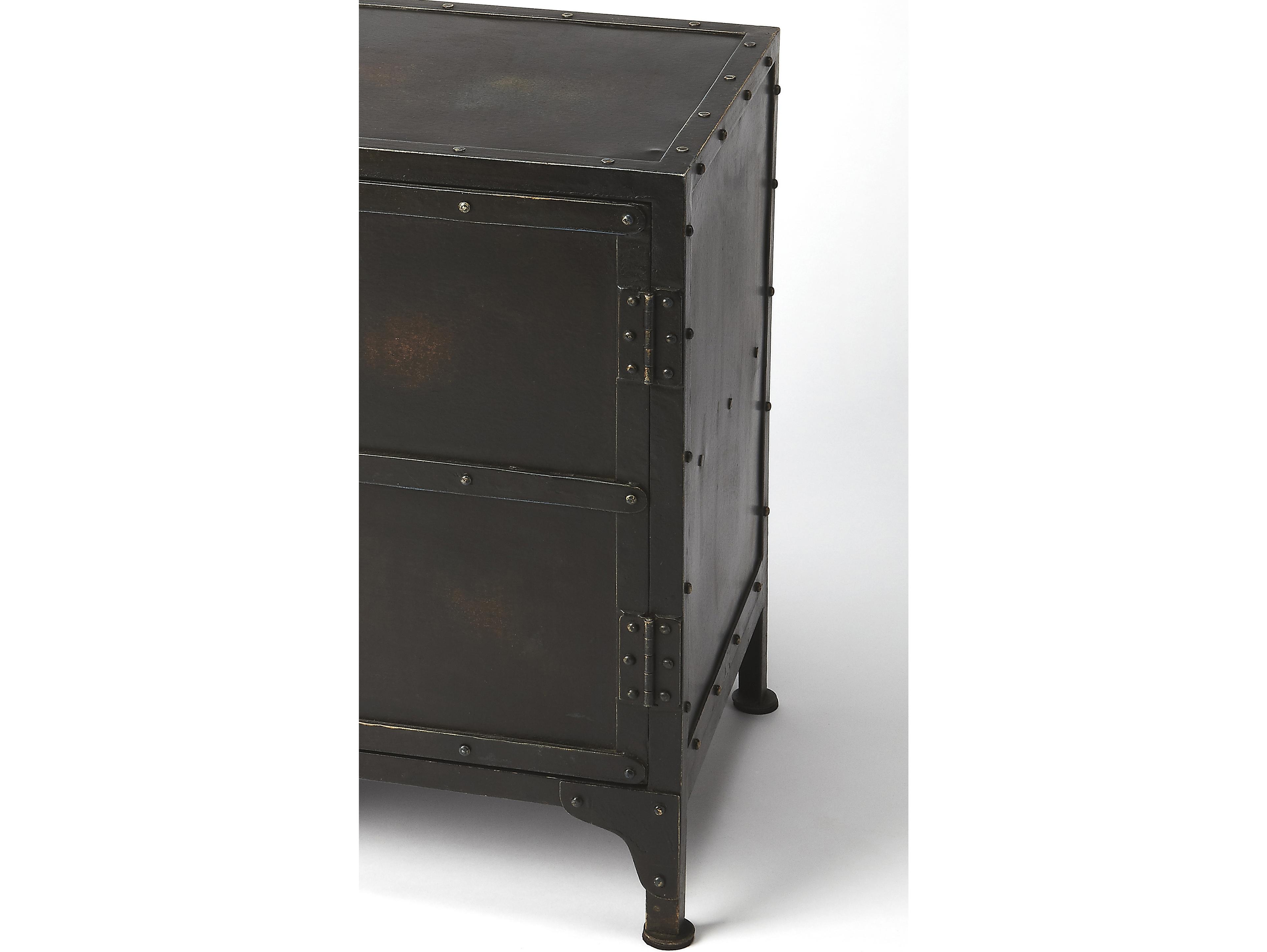 Butler Owen Rectangular Metal Industrial Chic End Table