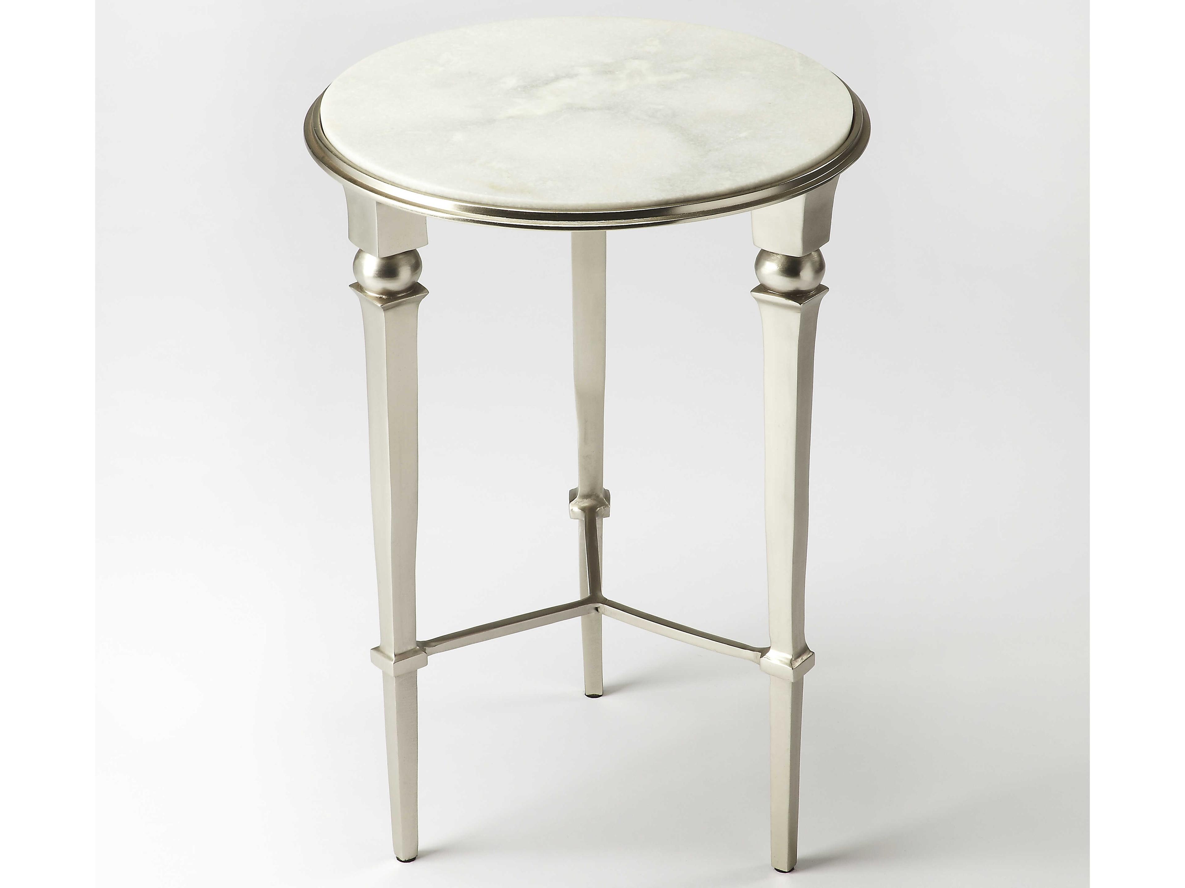 Butler Darrieux Round Marble Modern Expressions End Table