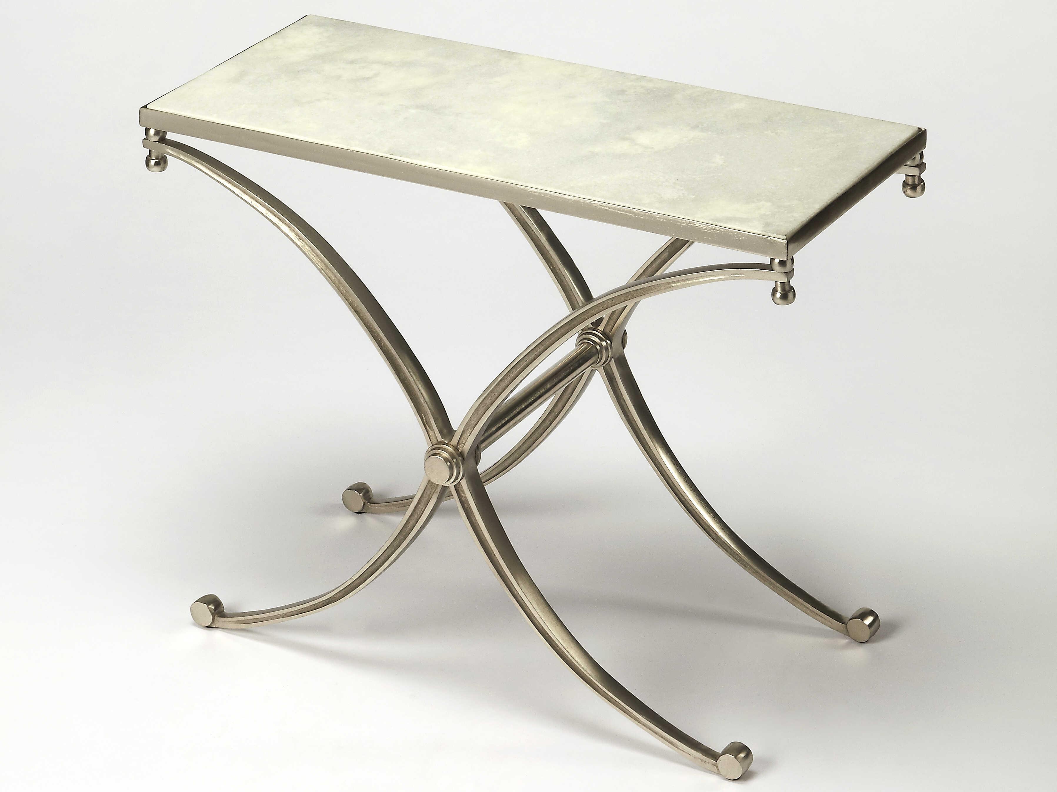 Butler Duvall Rectangular Marble Modern Expressions End Table
