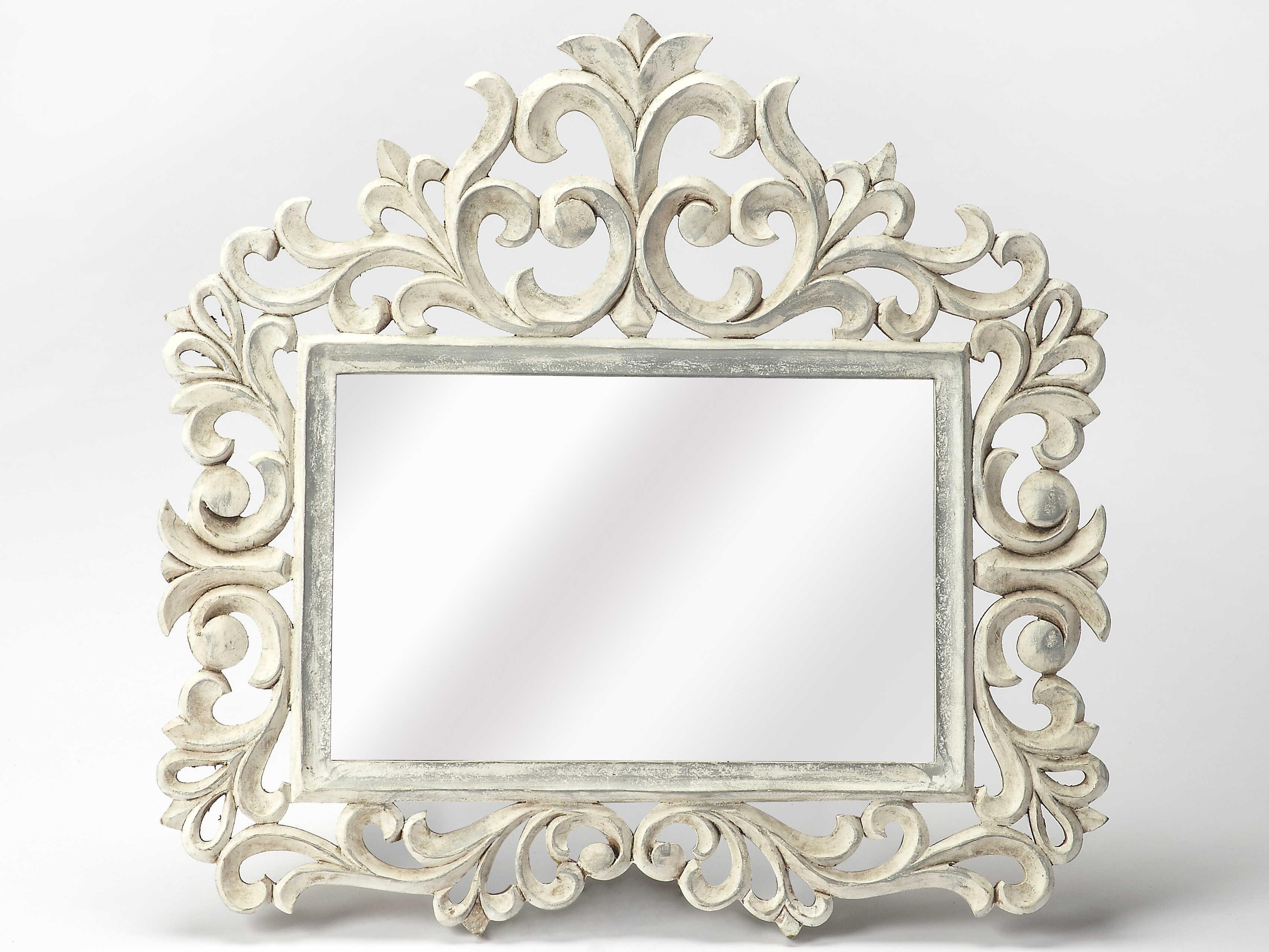 Butler Favart White Wall Mirror