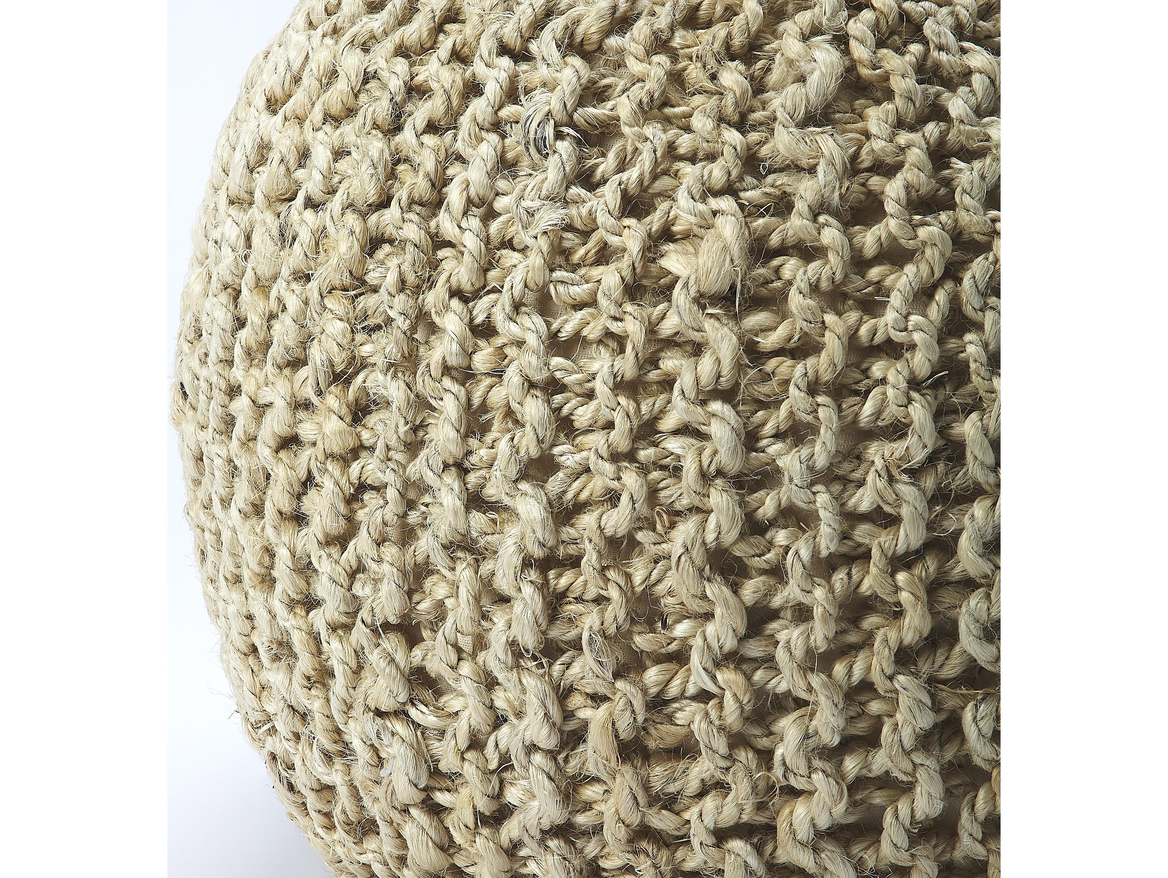 Butler Pincushion Tan Pouf