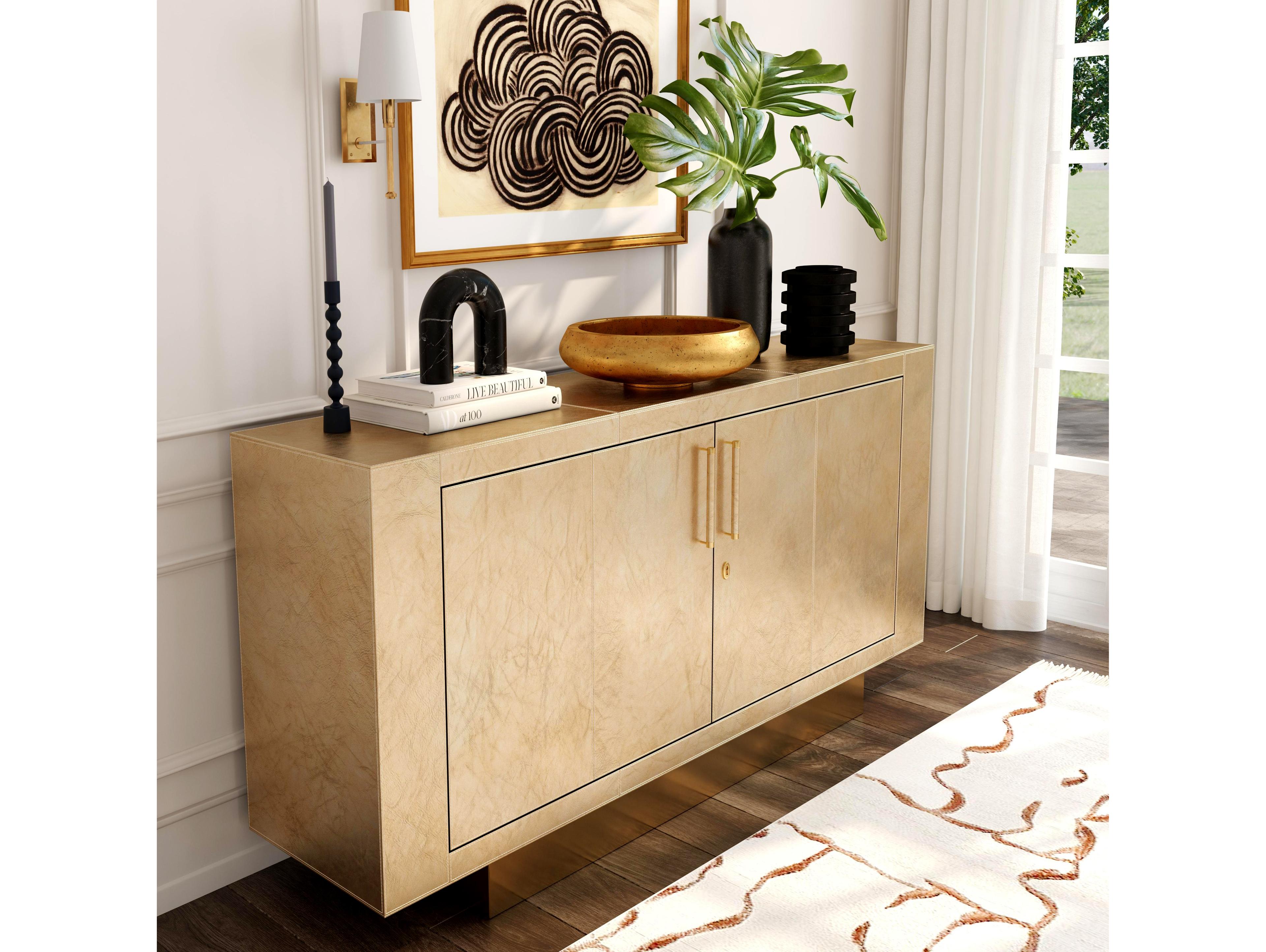 Butler Francois 70" Antique Gold Sideboard