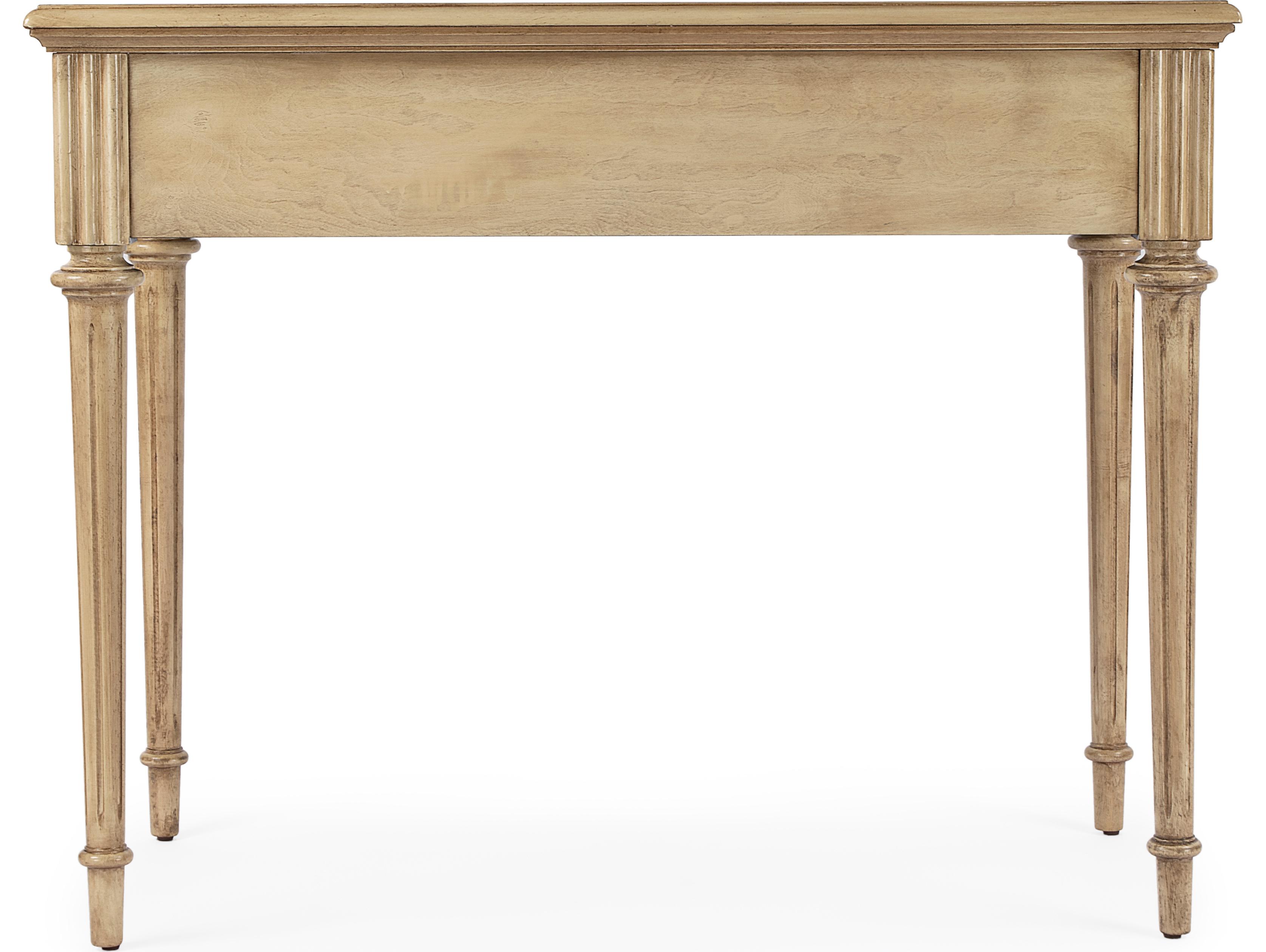 Butler Edmund Antique Beige Rubberwood Writing Desk