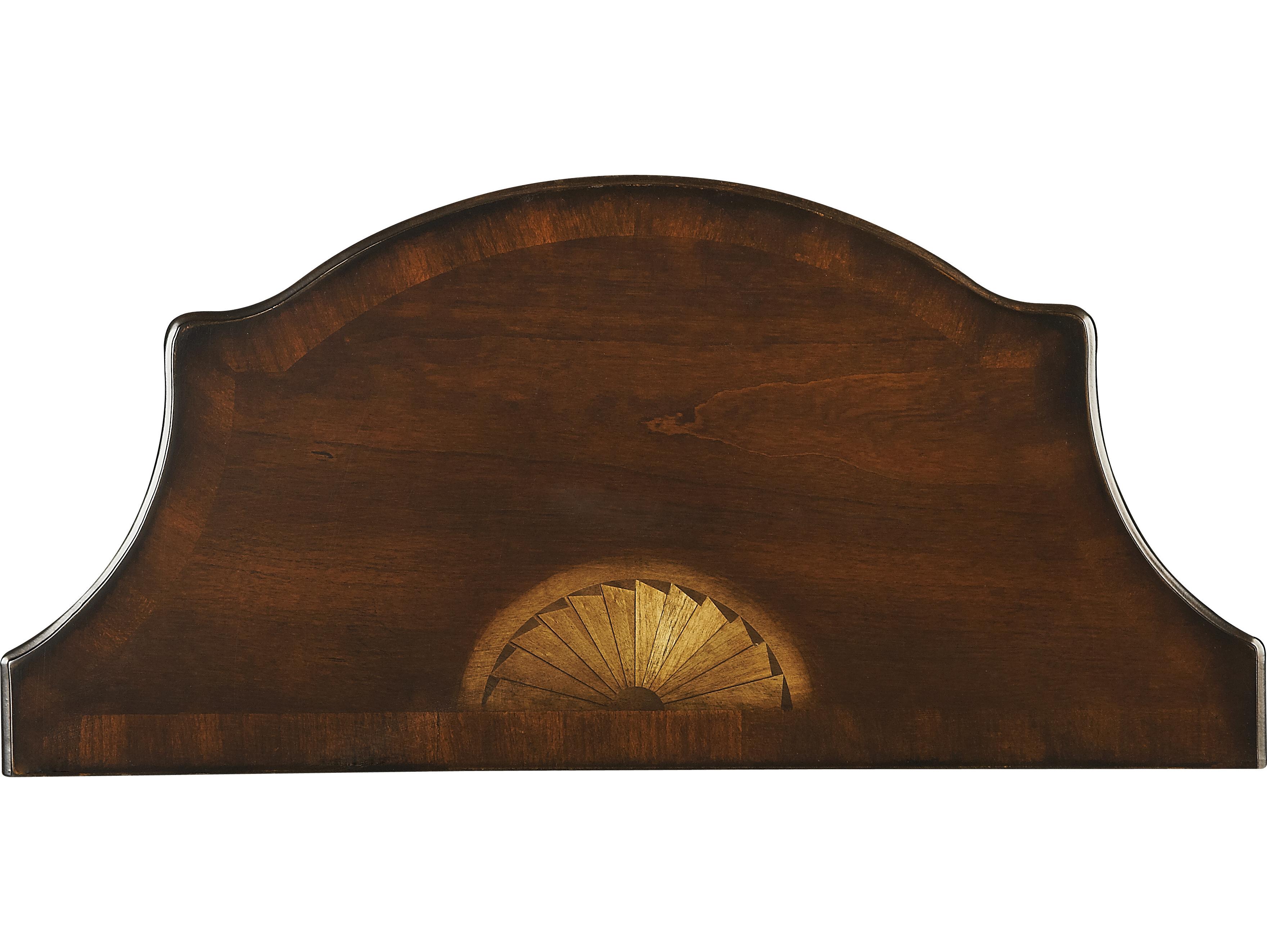 Butler Chester Demilune Wood Cherry Console Table