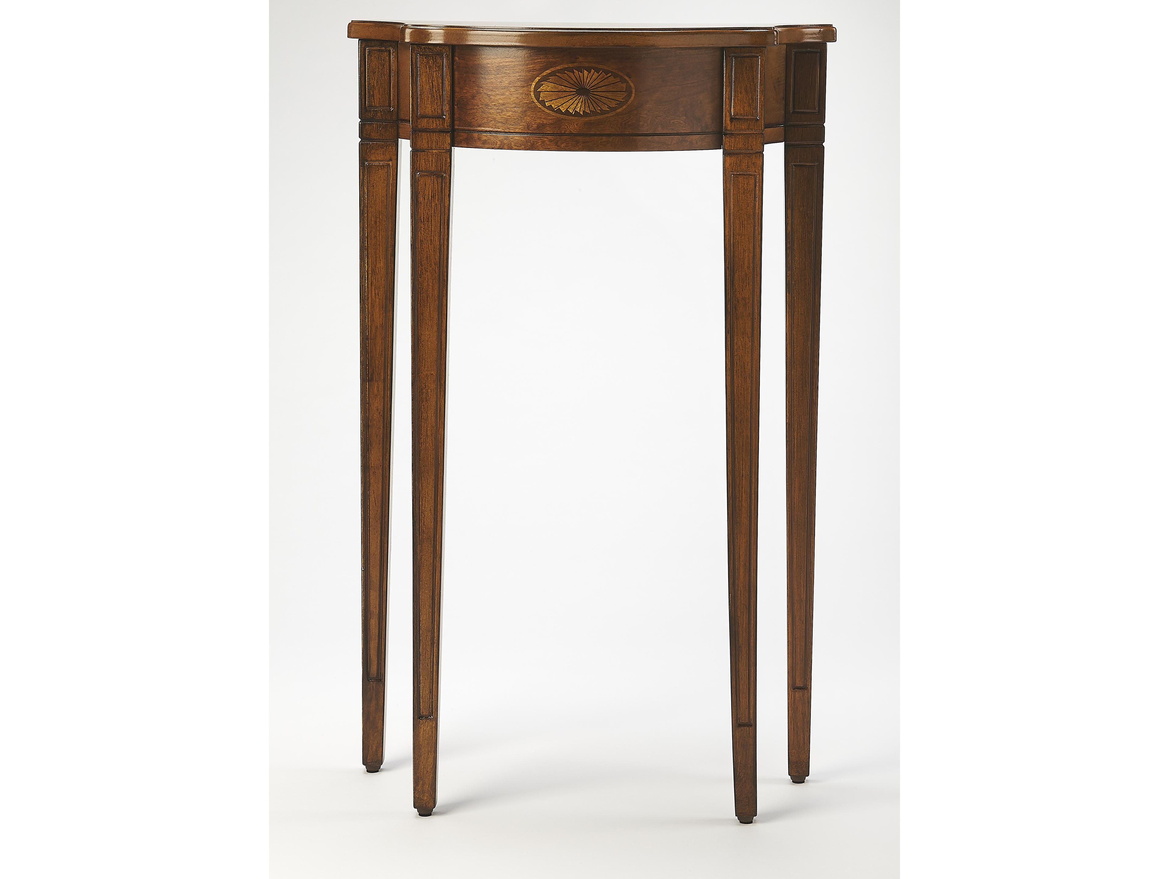 Butler Chester Demilune Wood Olive Ash Console Table