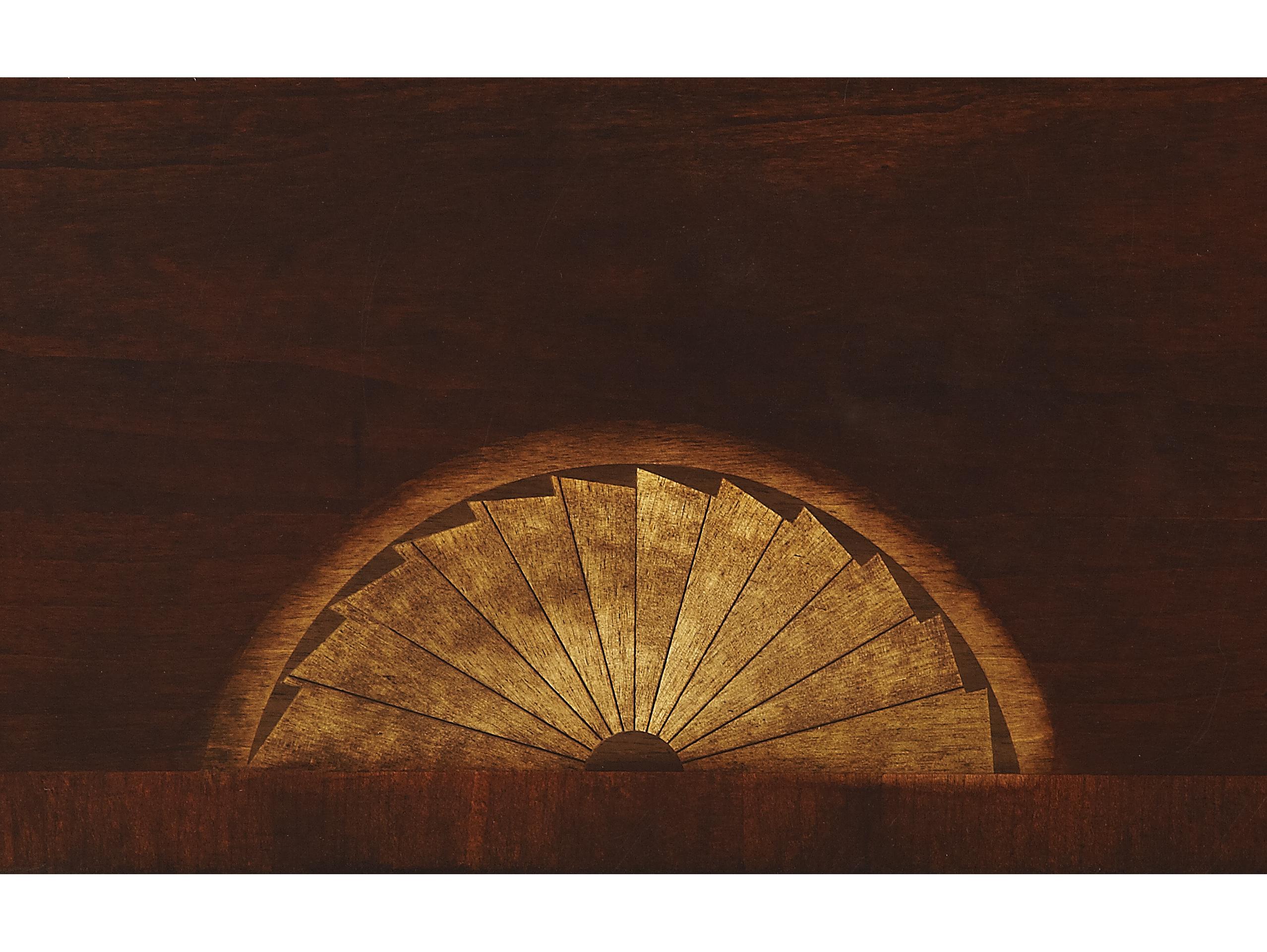 Butler Chester Demilune Wood Cherry Console Table