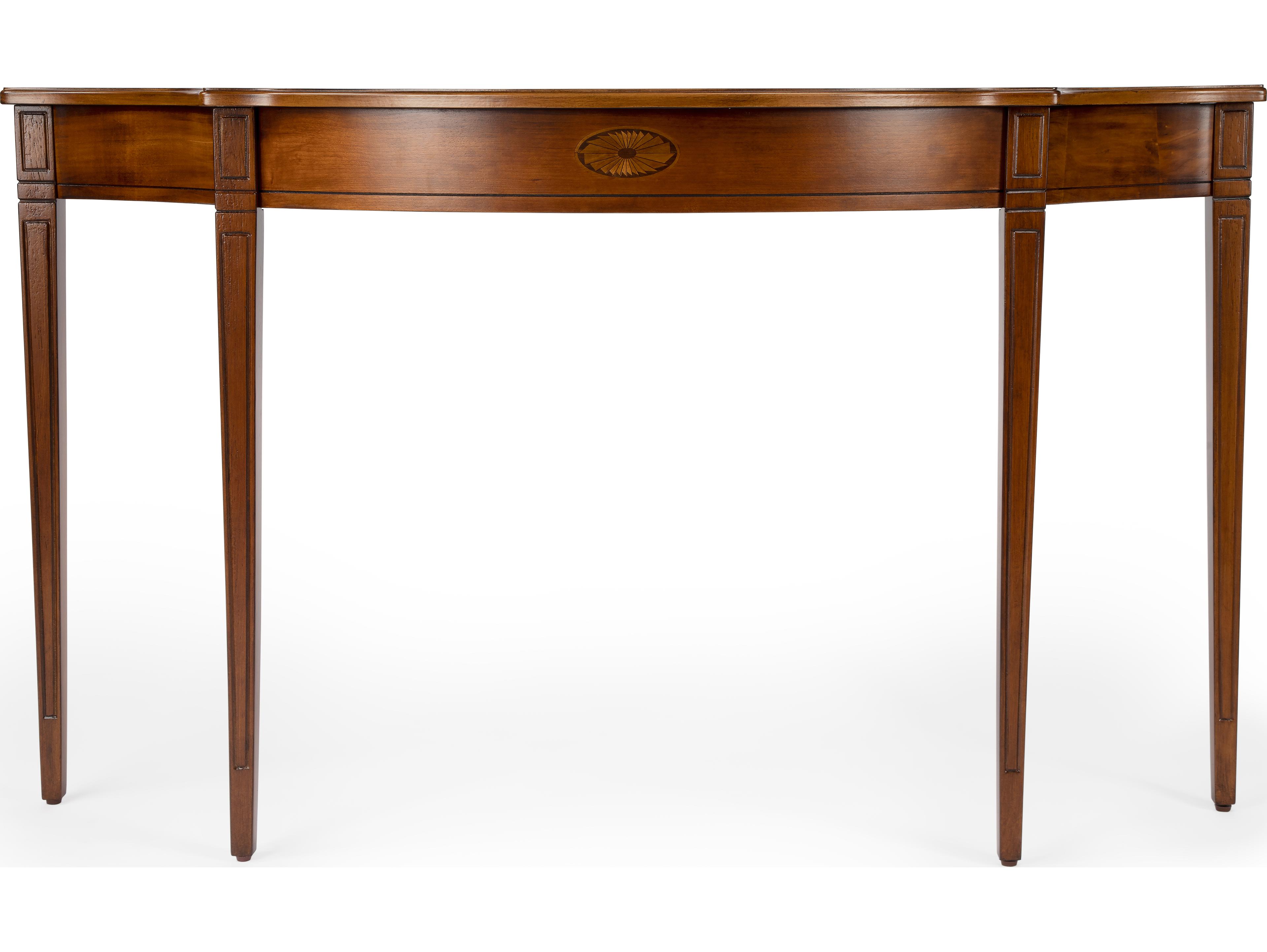 Butler Chester Demilune Wood Olive Ash Console Table
