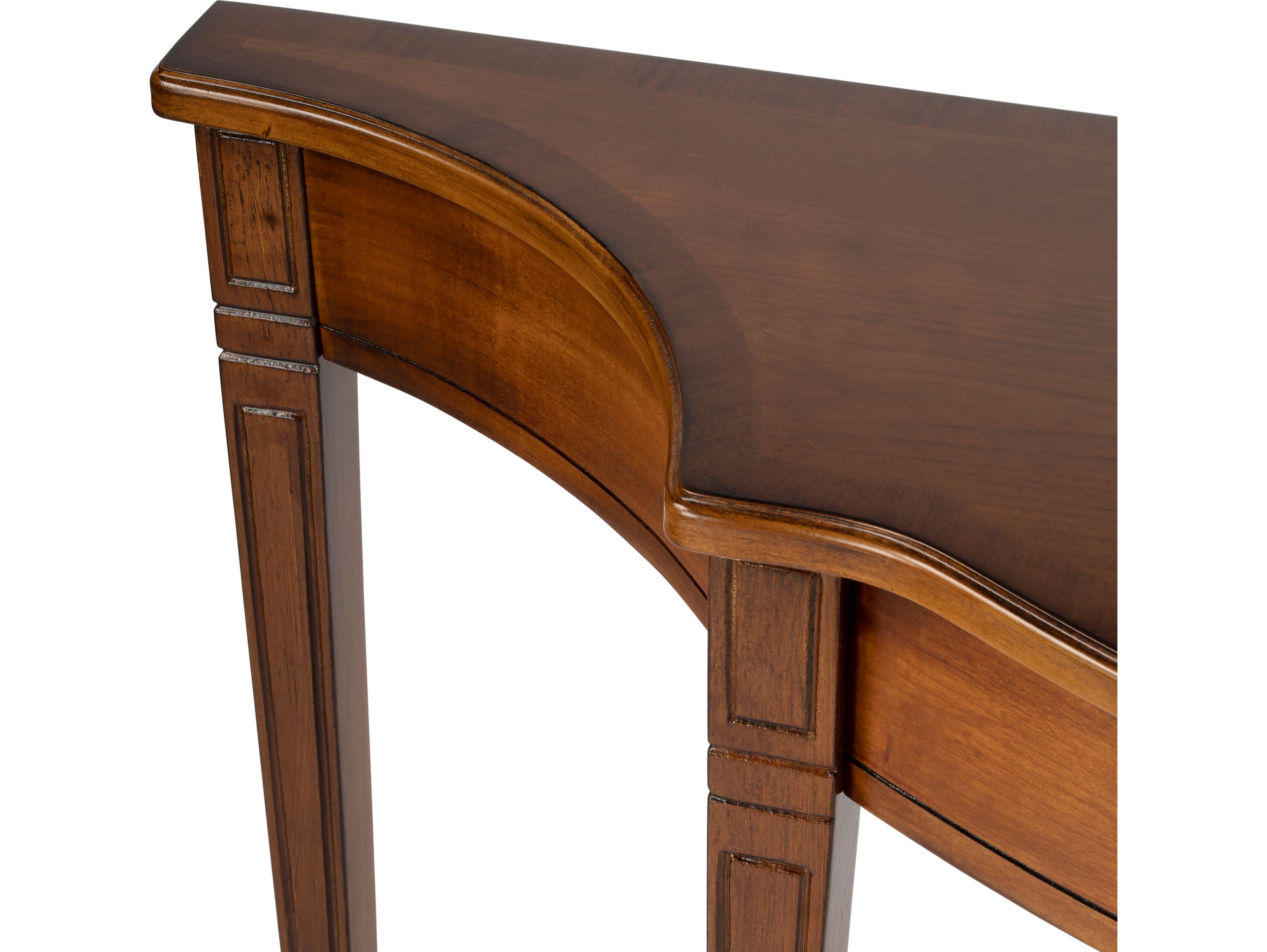 Butler Chester Demilune Wood Olive Ash Console Table