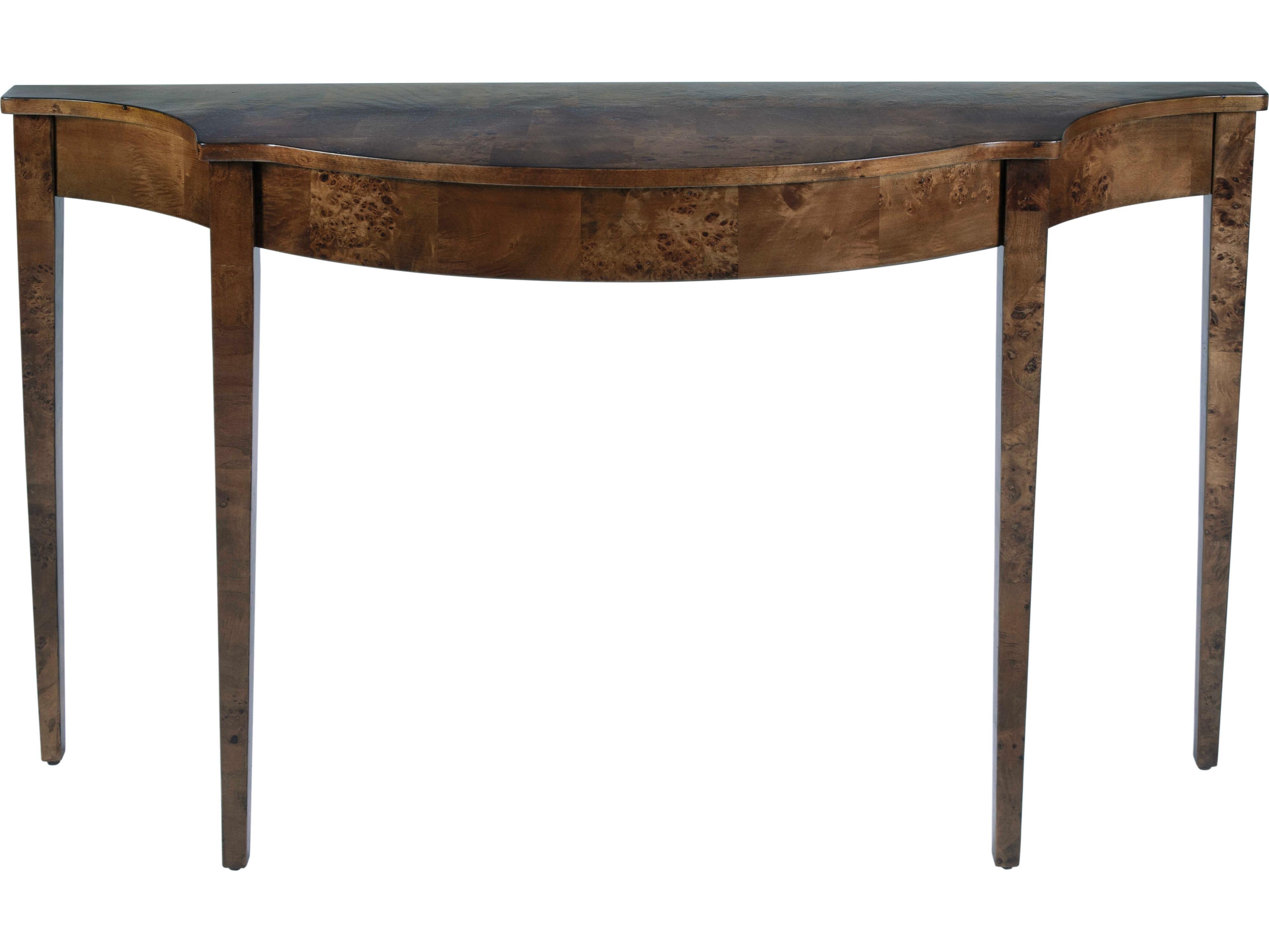 Butler Chester Demilune Wood Brown Console Table
