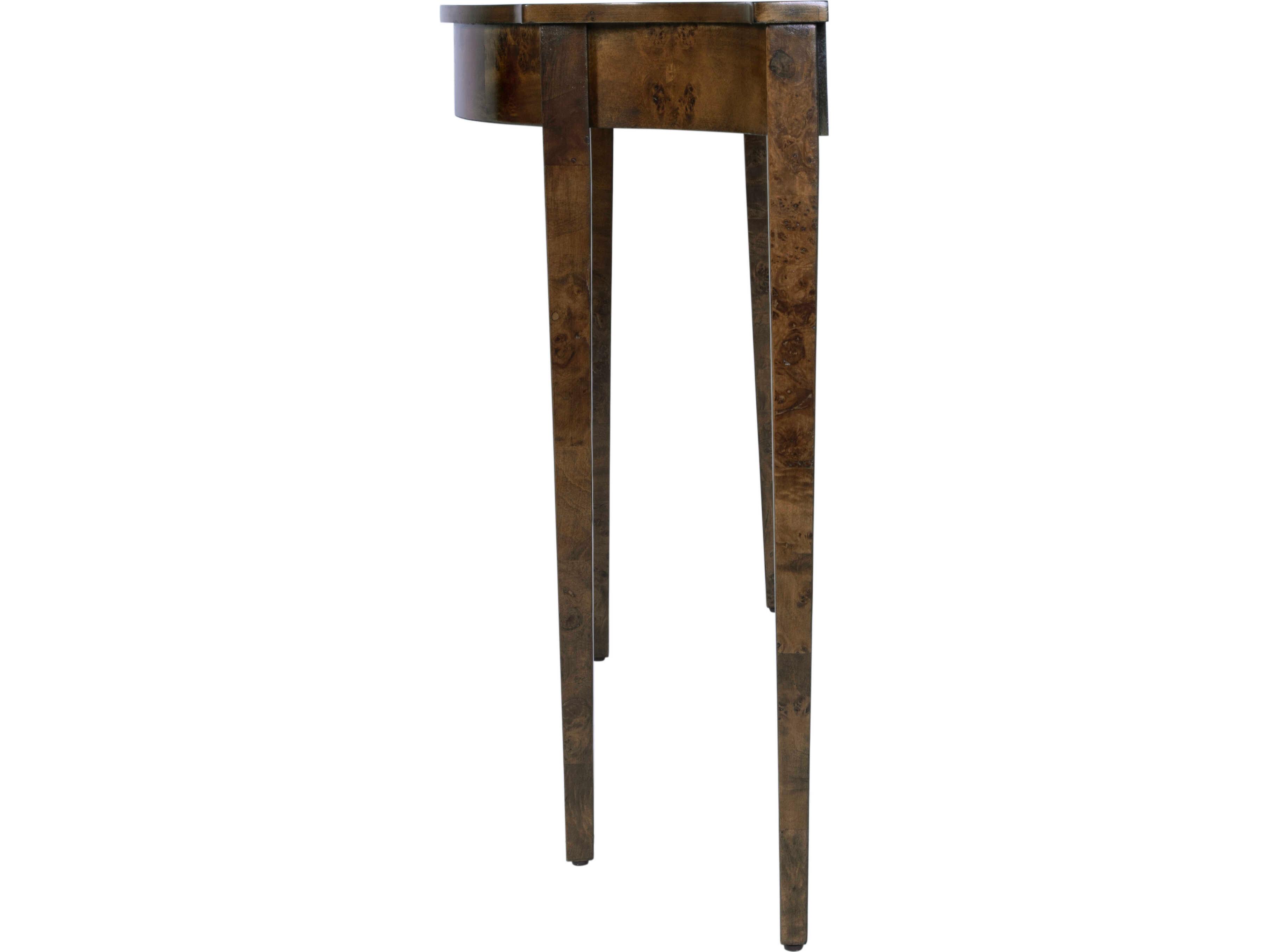 Butler Chester Demilune Wood Brown Console Table