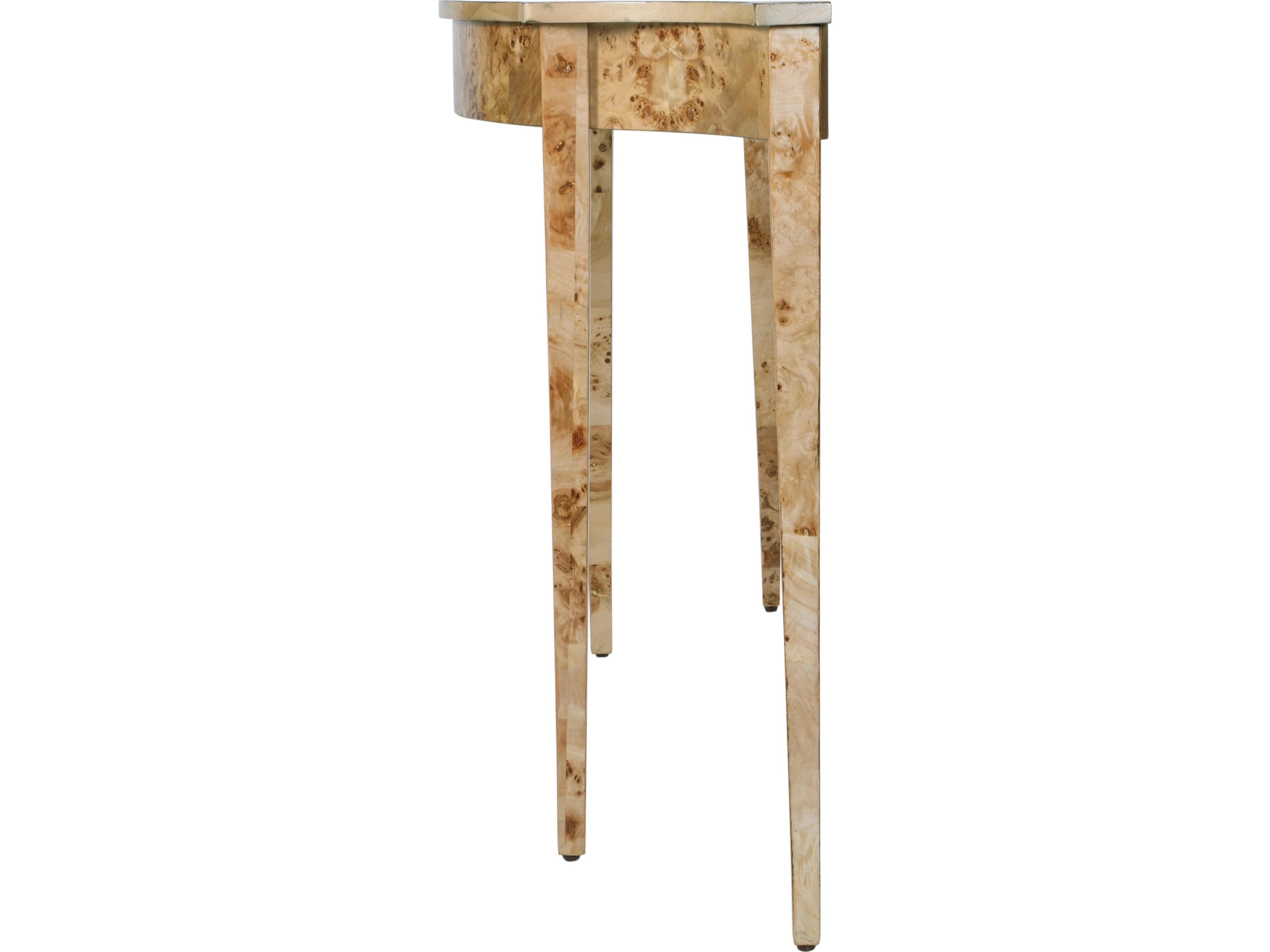 Butler Chester Demilune Wood Light Brown Console Table