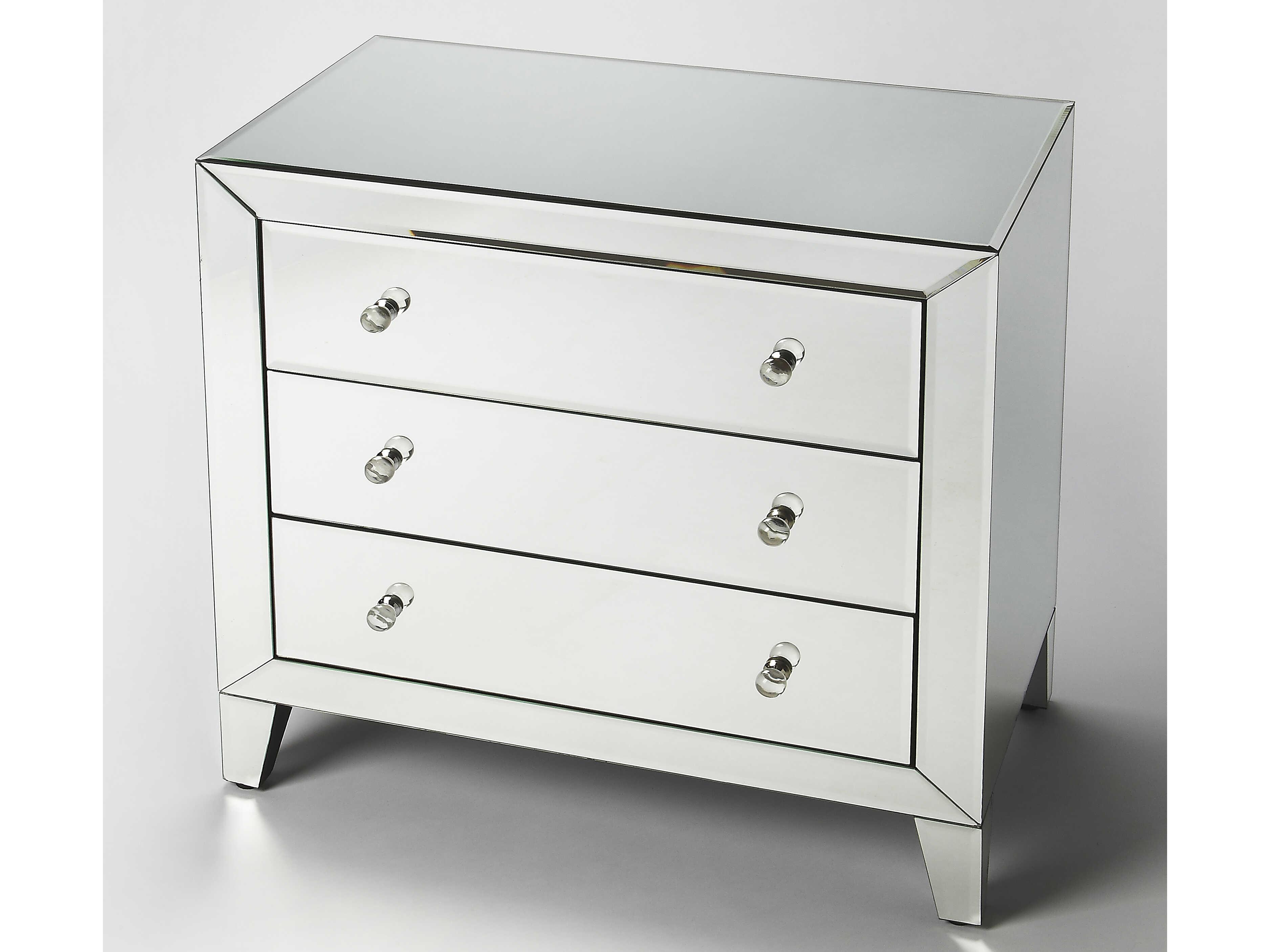 Butler Emily 3-Drawers Mirrored Dresser