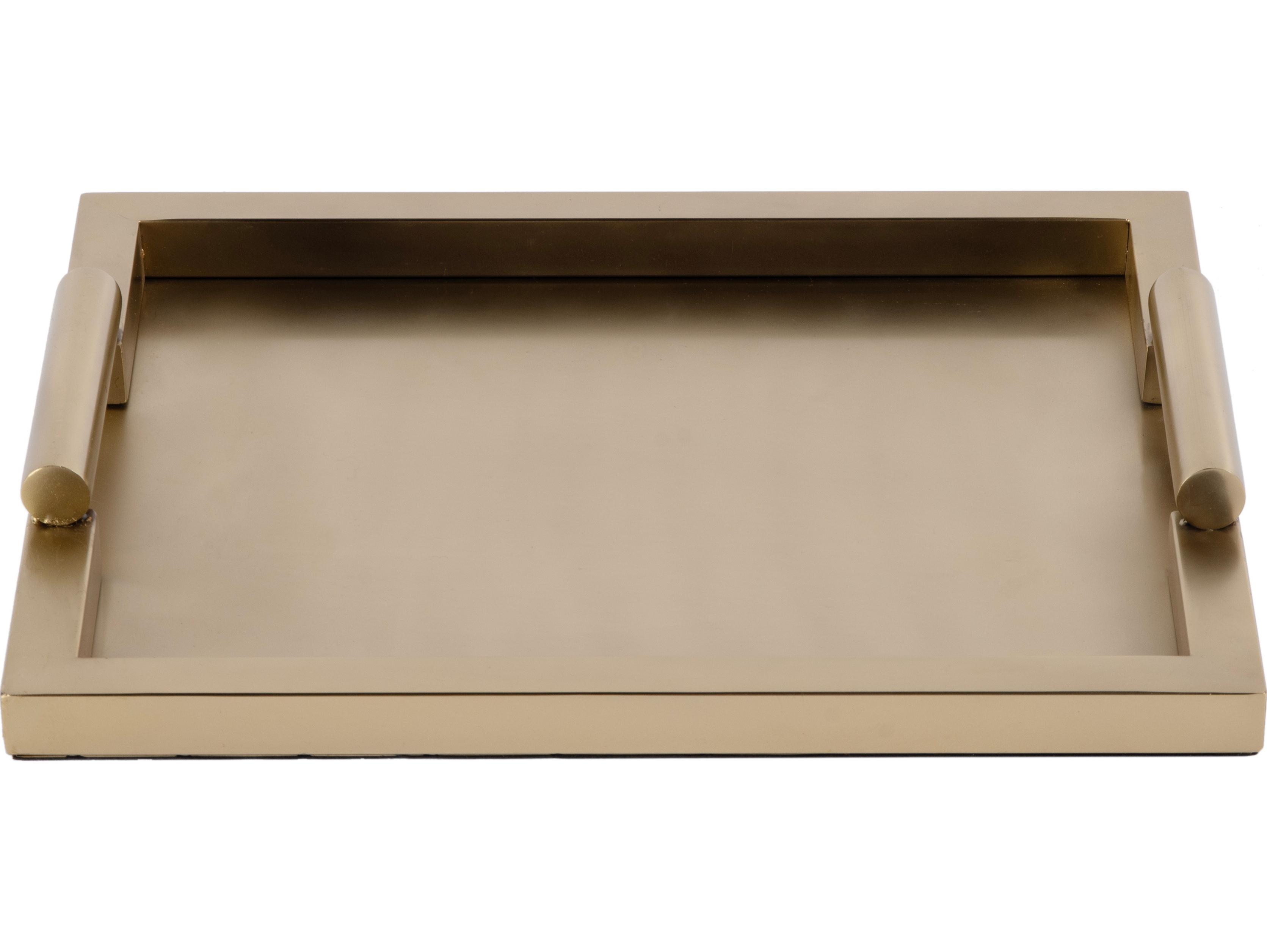 Butler Morante Rectangular Stainless Steel Serving Tray with Handles