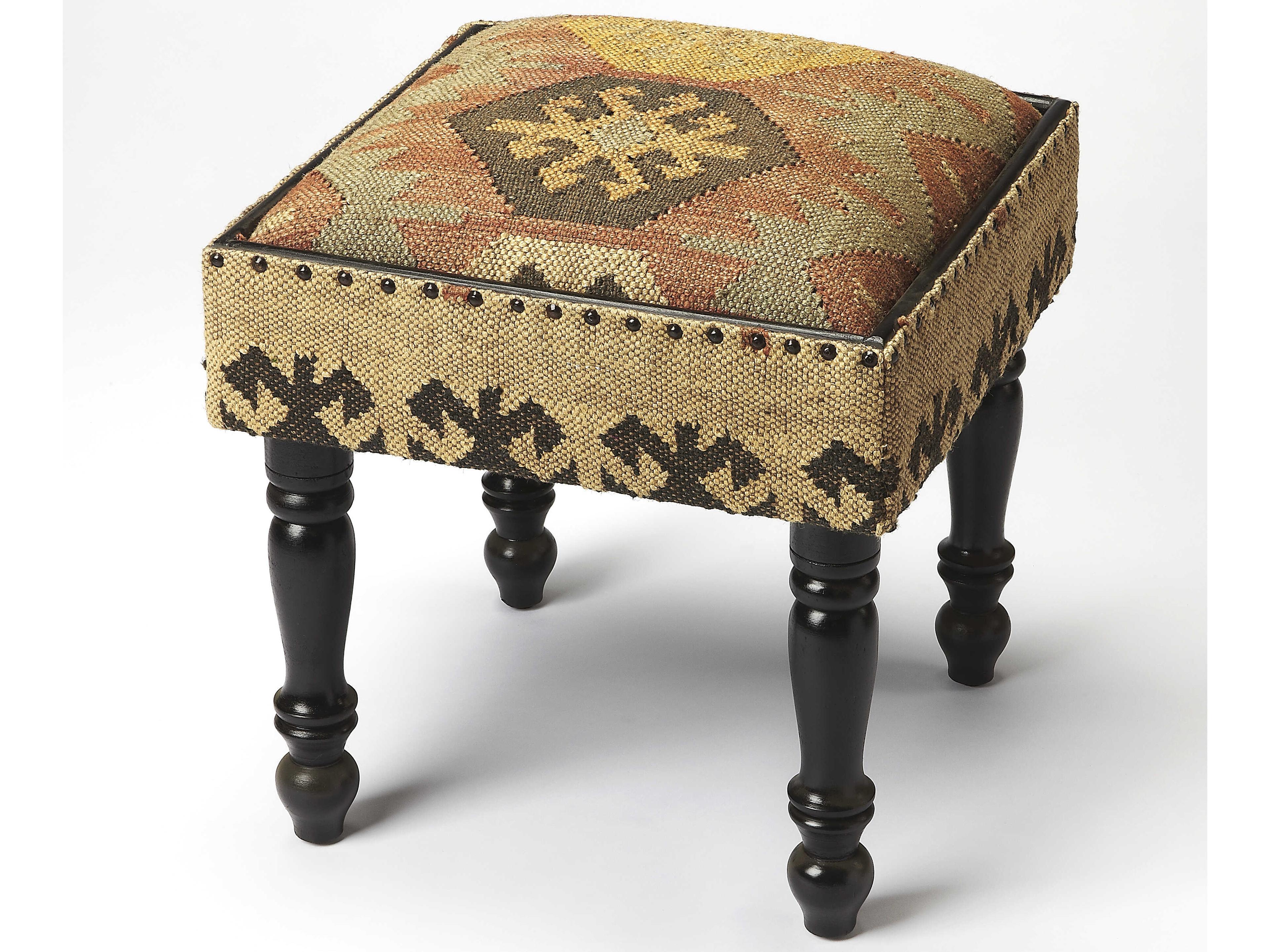 Butler Mesquite Mountain Lodge Brown Accent Stool