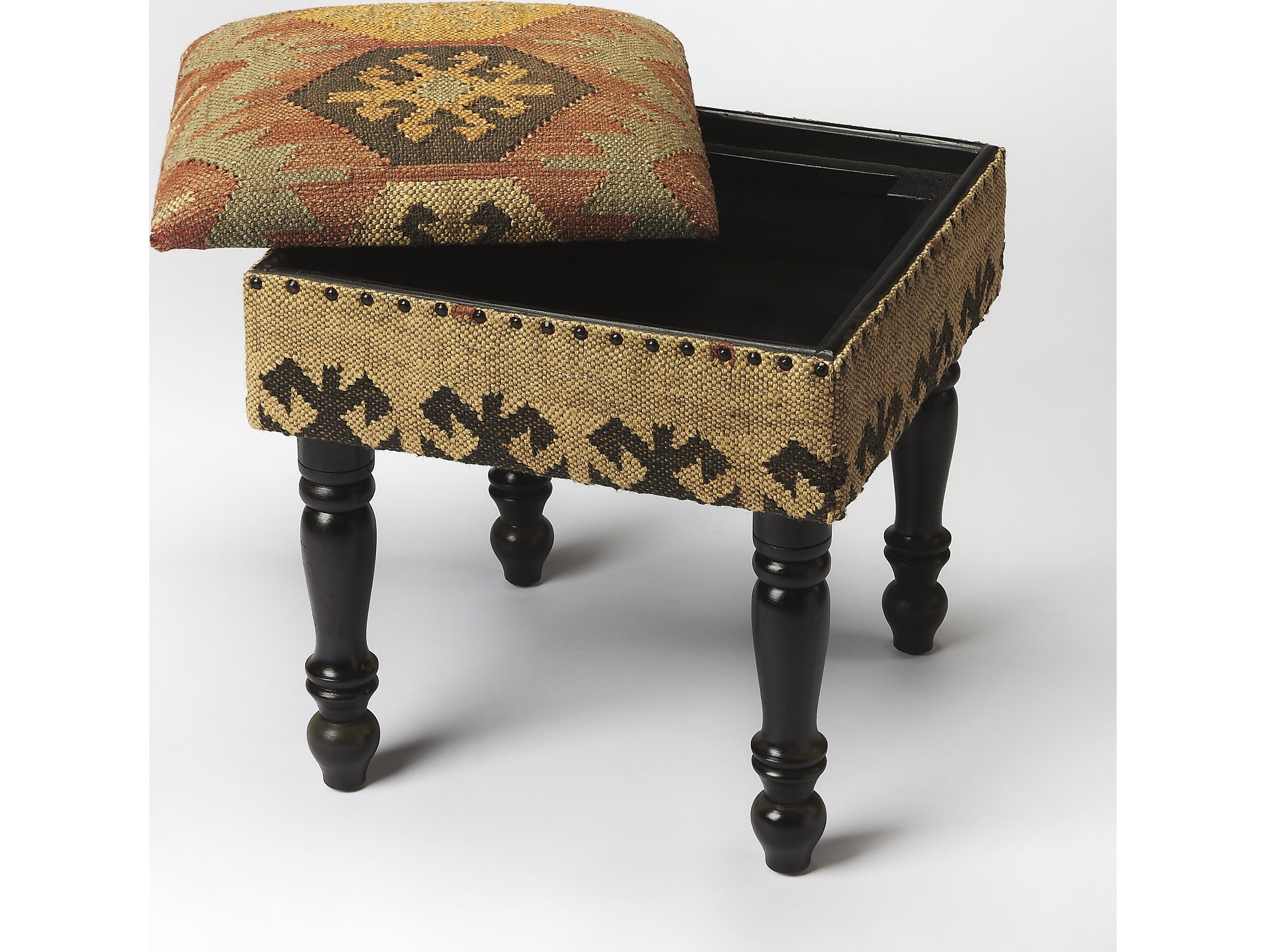 Butler Mesquite Mountain Lodge Brown Accent Stool