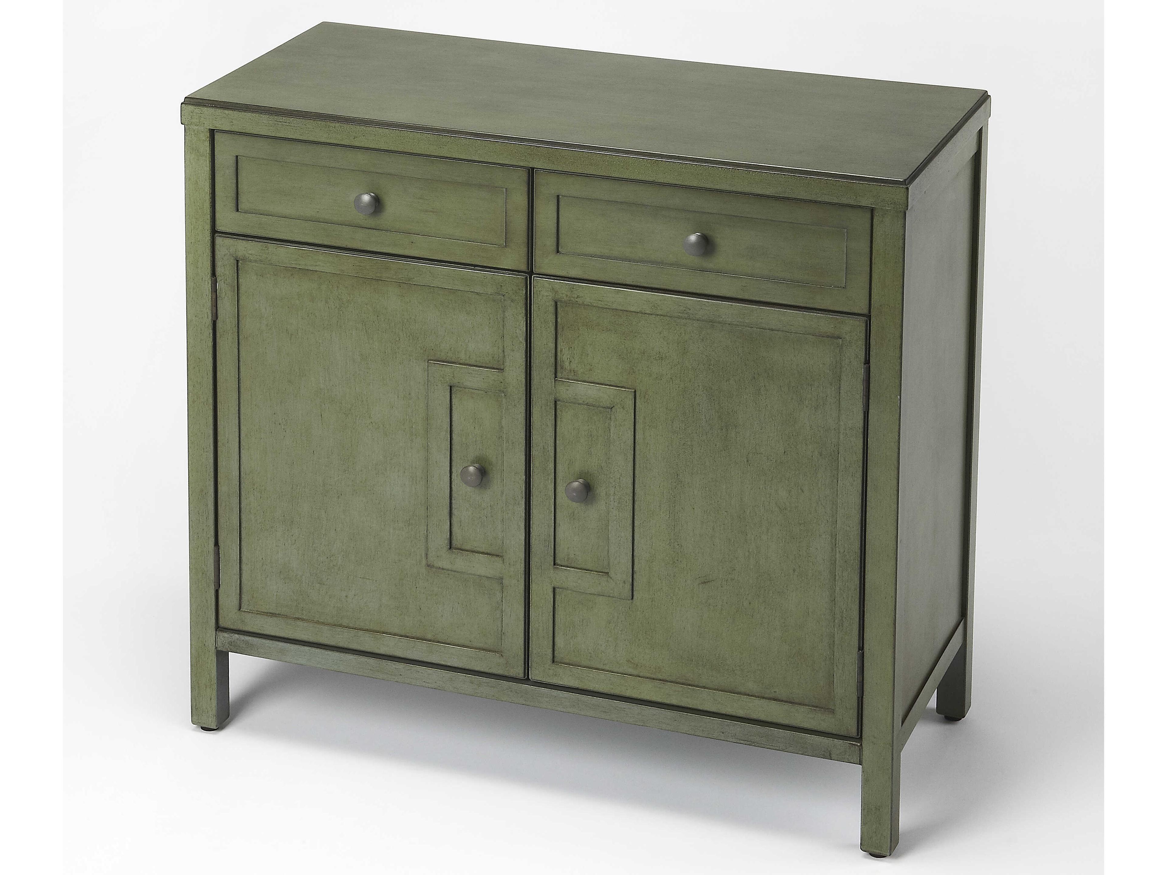 Butler Imperial Rustic Green Accent Cabinet