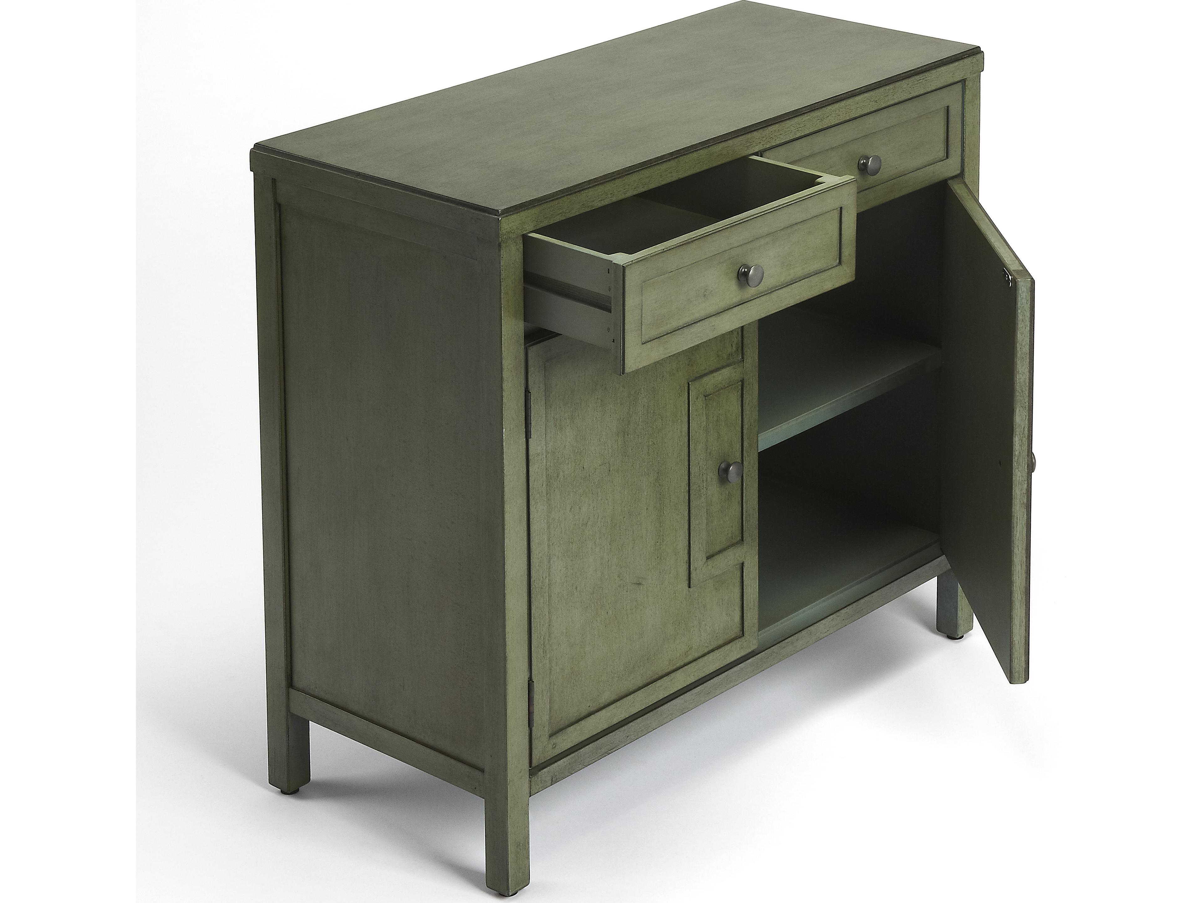 Butler Imperial Rustic Green Accent Cabinet