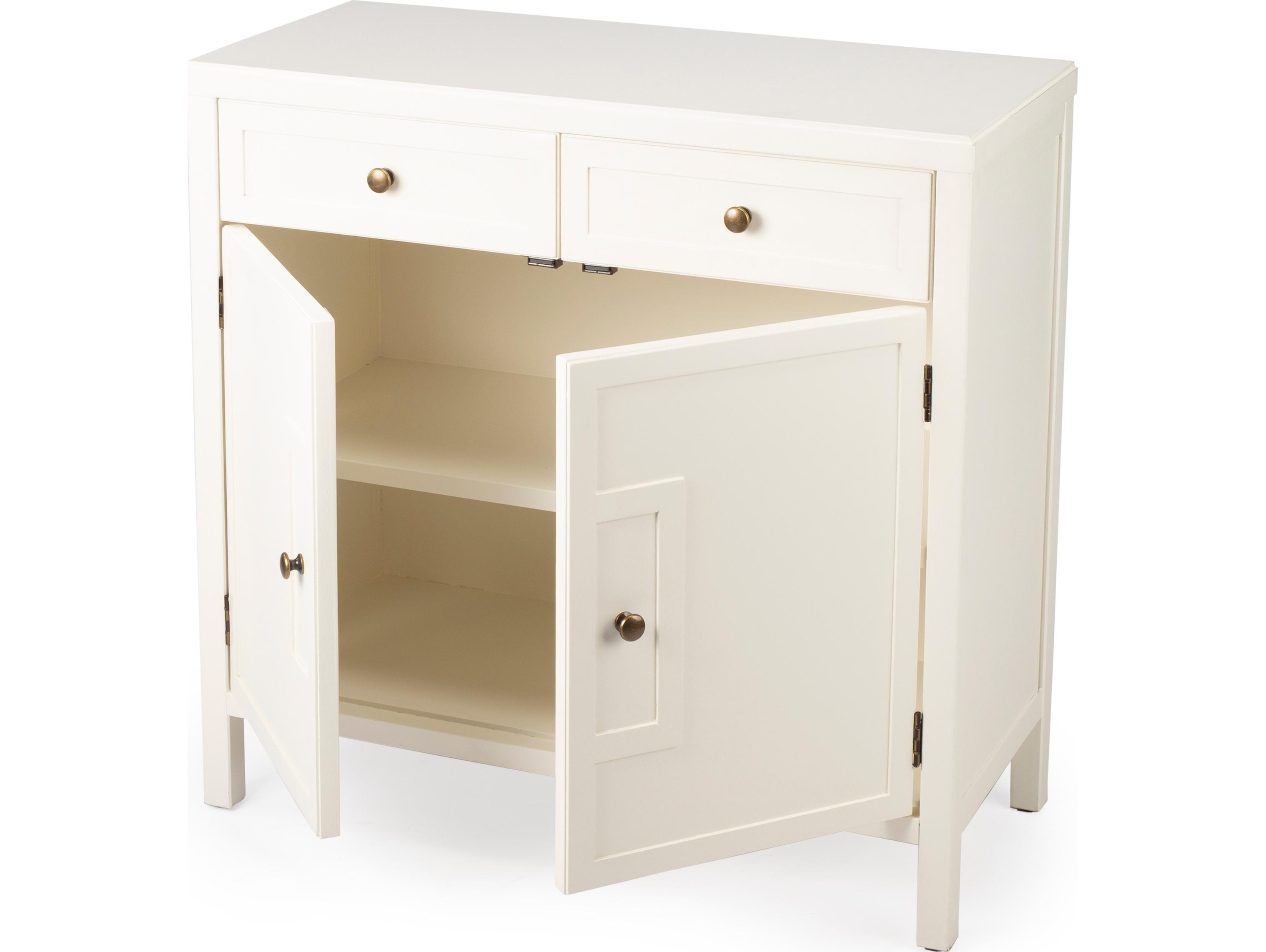 Butler Imperial White Accent Cabinet