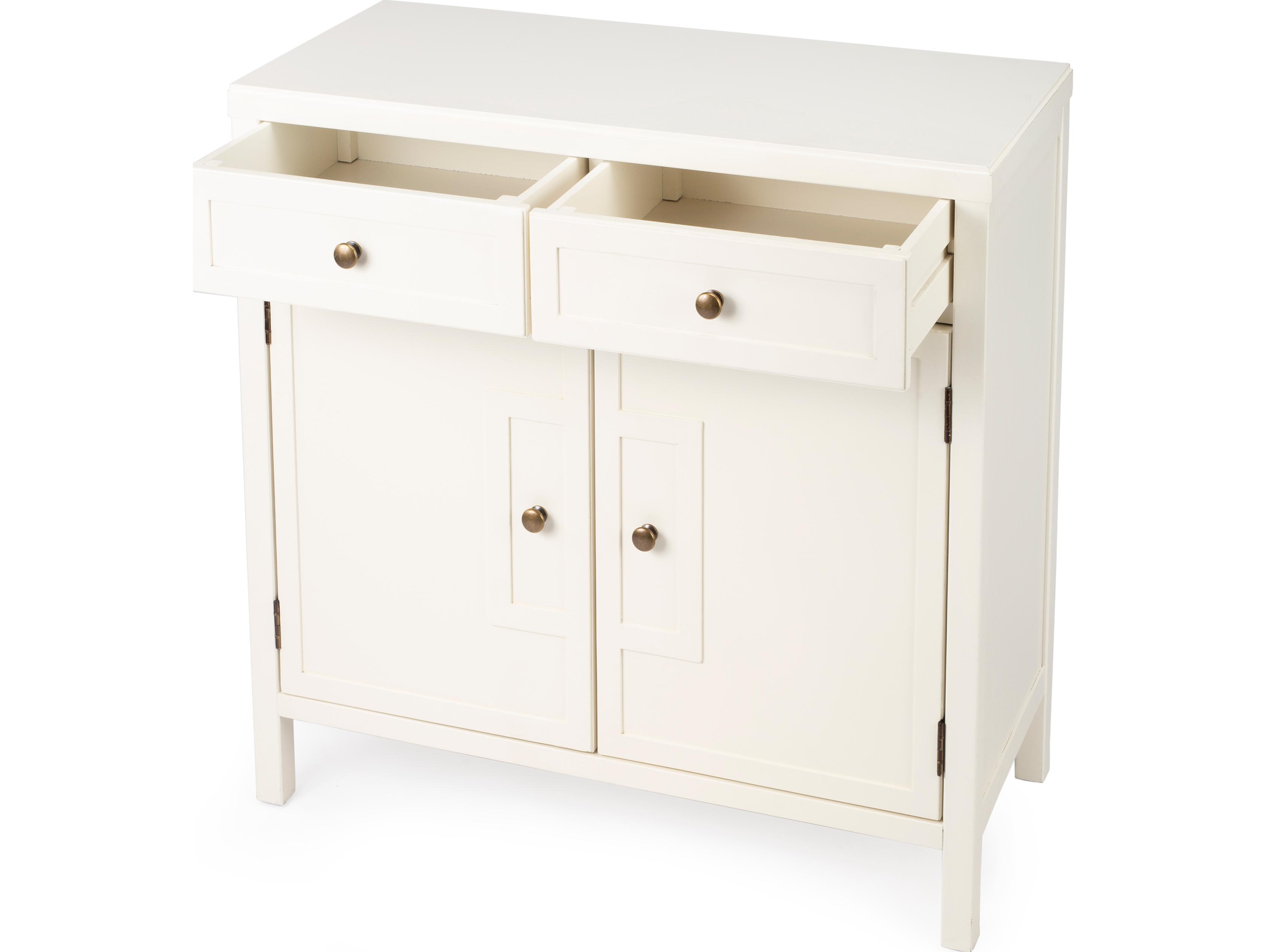 Butler Imperial White Accent Cabinet