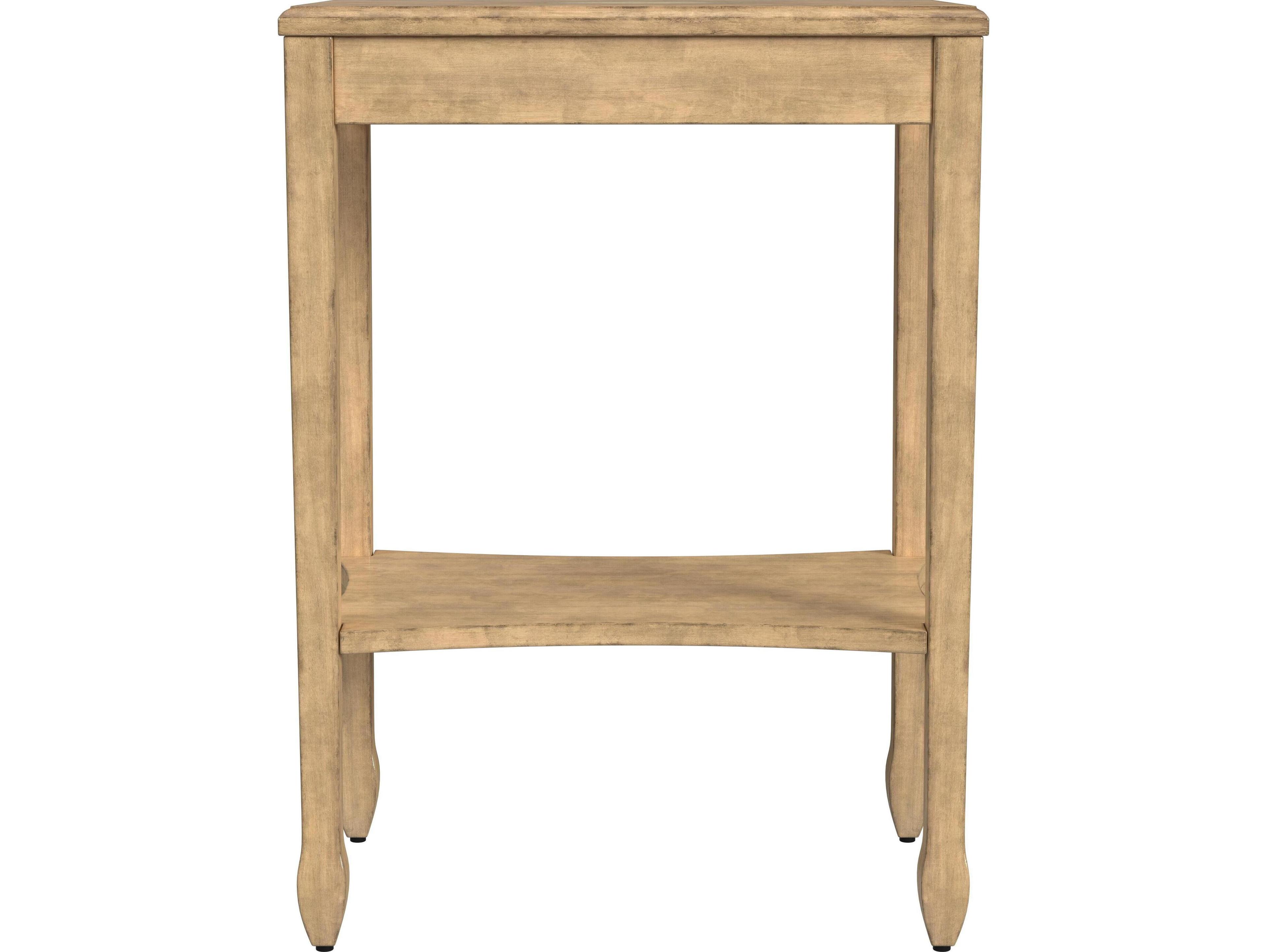 Butler Gilbert Rectangular Wood Antique Beige End Table