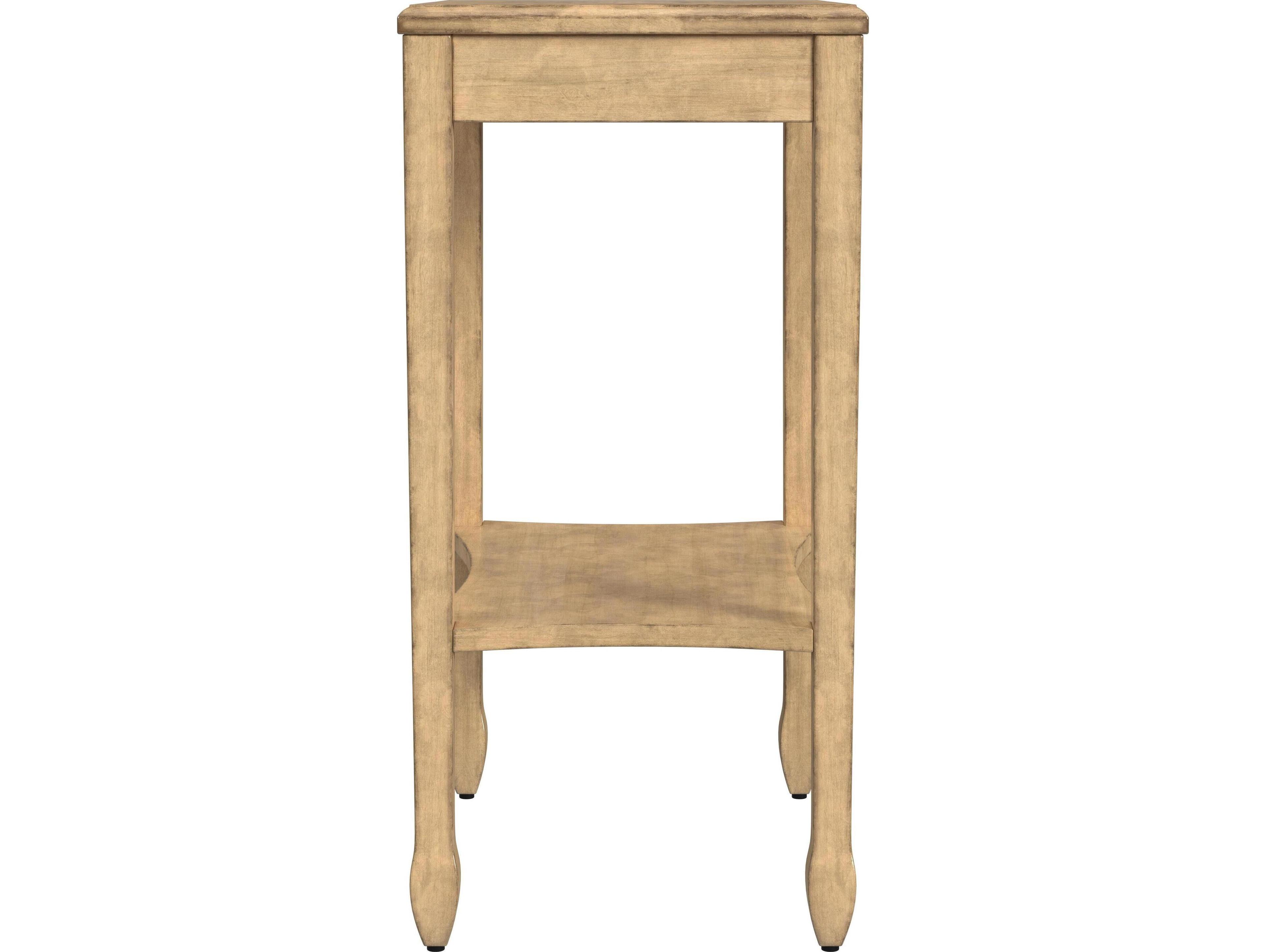 Butler Gilbert Rectangular Wood Antique Beige End Table