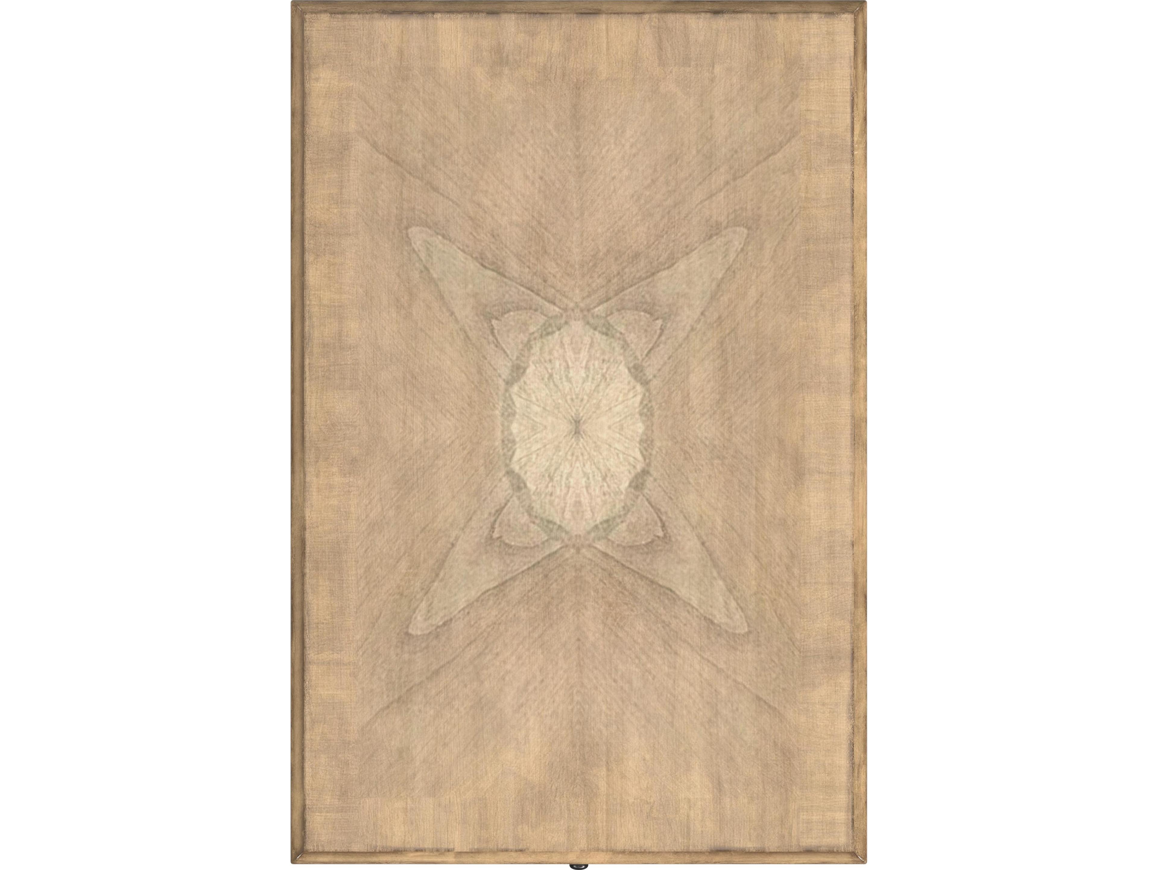 Butler Gilbert Rectangular Wood Antique Beige End Table