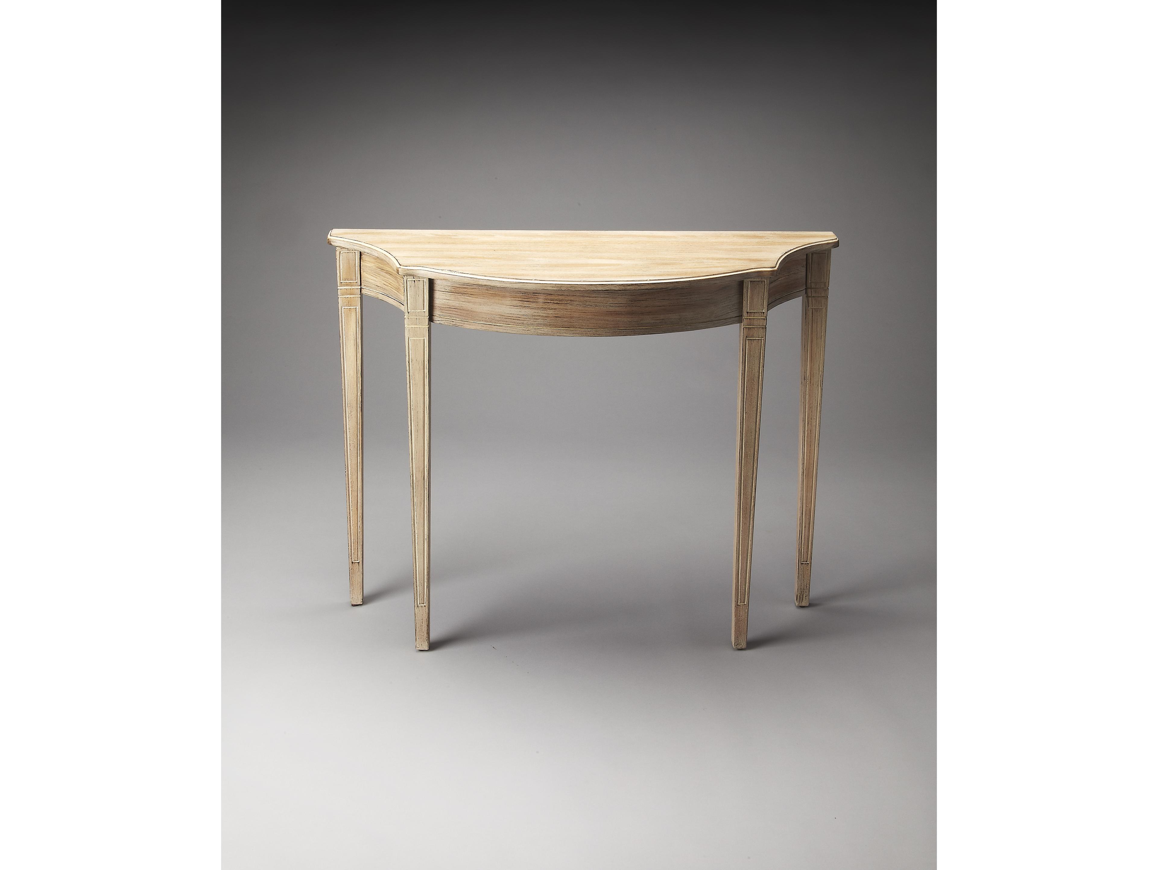 Butler Chester Demilune Driftwood Console Table